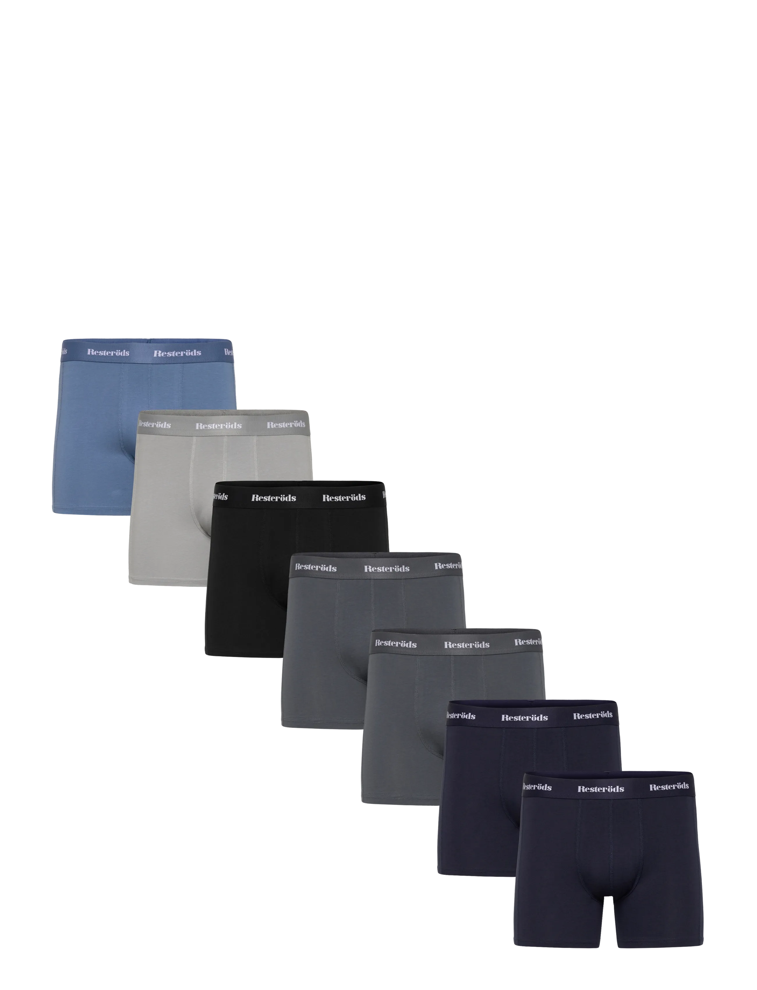 Resteröds Kalle Cotton 7-pack - Underkläder - MULTICOLOU / black