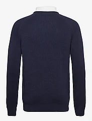 Resteröds - Knitted Zip Pullover - män - navy - 2