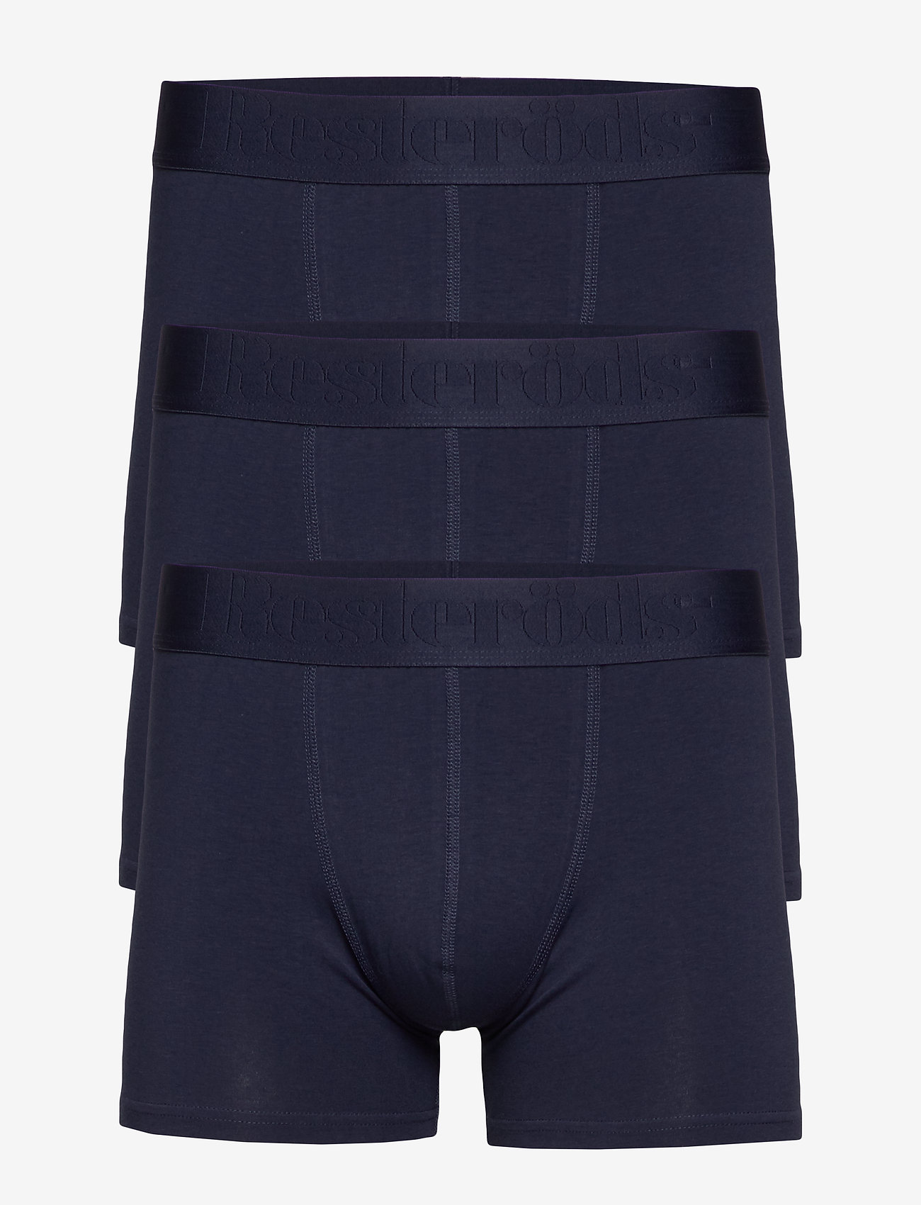 Resteröds - MEN'S KNIT BOXER SHORTS 3-PACK - blå - 0