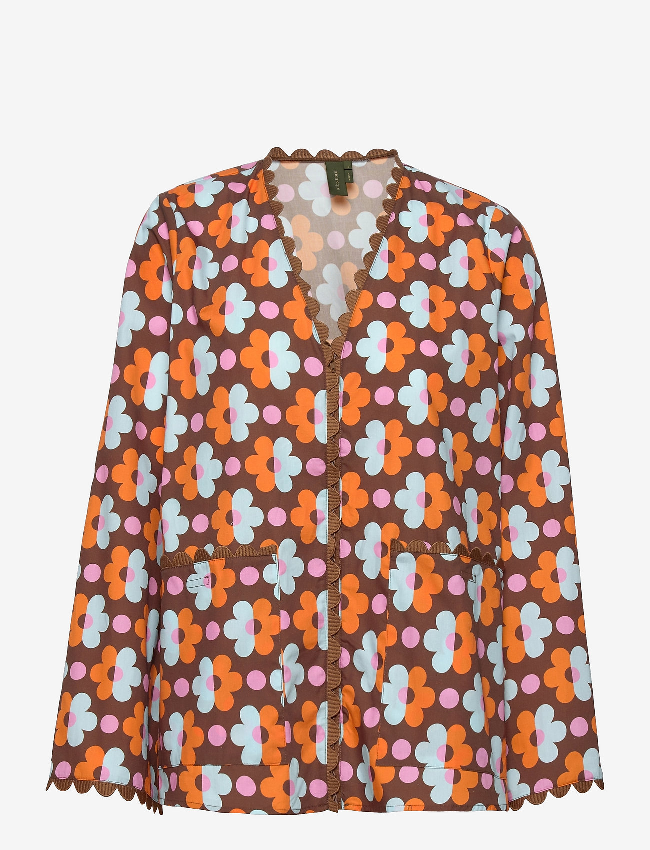 Résumé - KinoRS Blouse - langærmede bluser - brown - 0