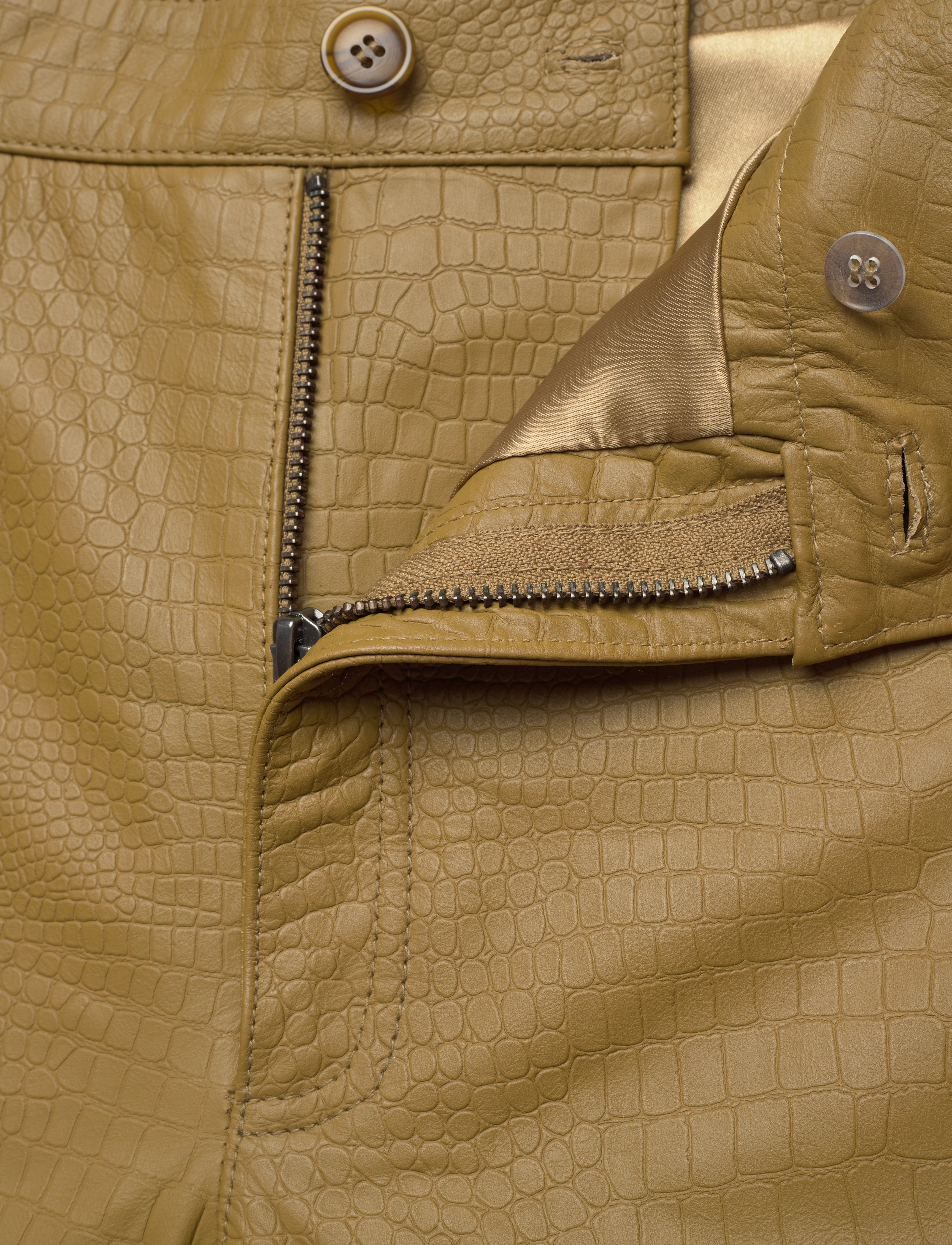 Résumé - OasisRS Pant - leather trousers - evergreen - 3