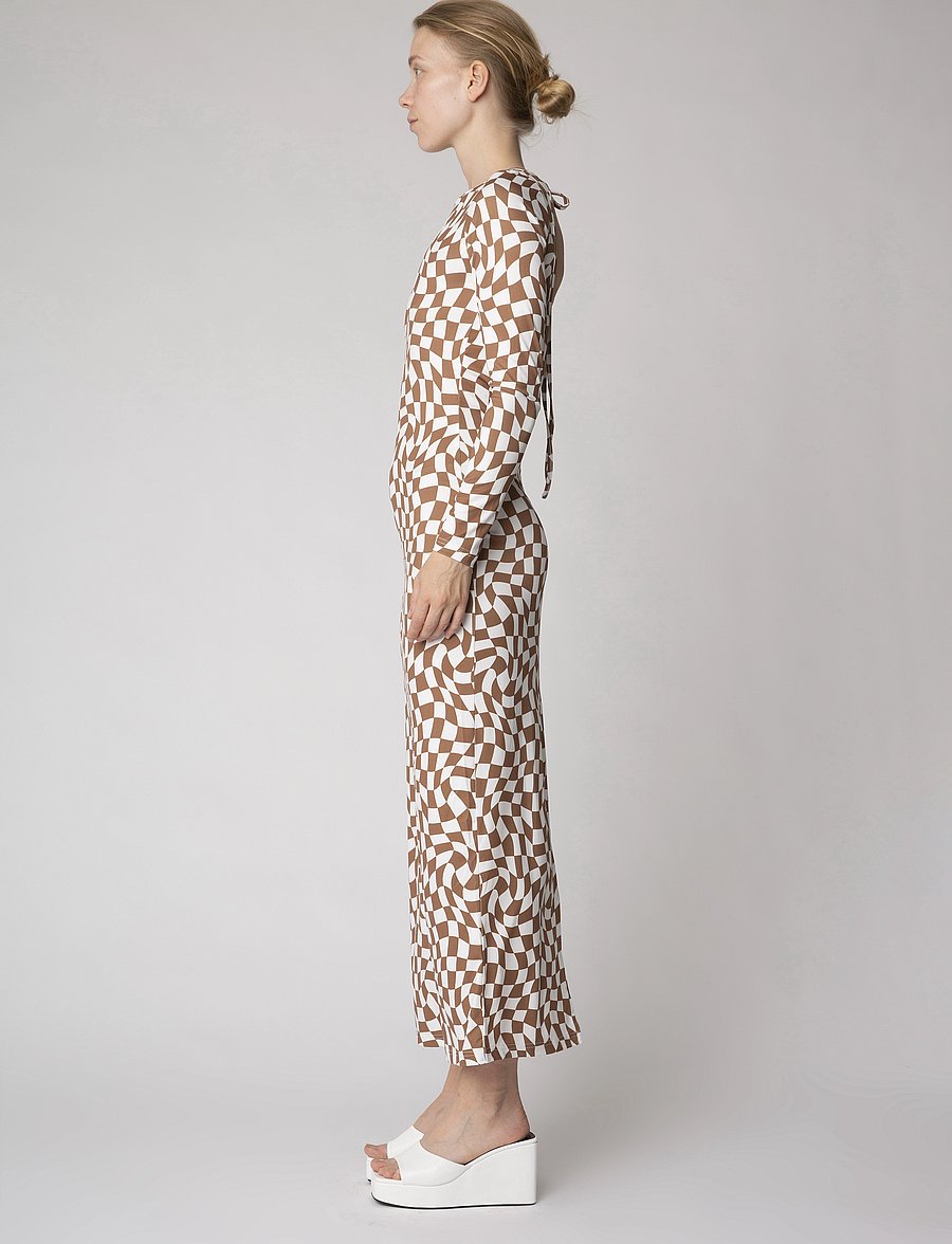 Résumé - RowyRS Dress - liibuvad kleidid - camel - 3