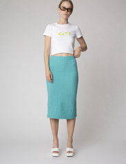 Résumé - RobertRS Skirt - strikkede nederdele - turquoise - 2