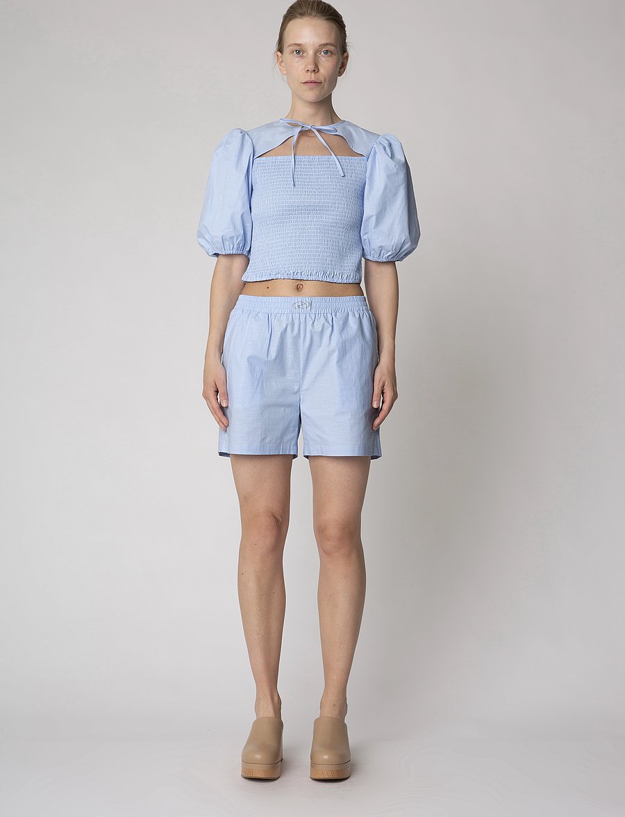 Résumé - RomeoRS Blouse - lühikeste varrukatega pluusid - light blue - 0
