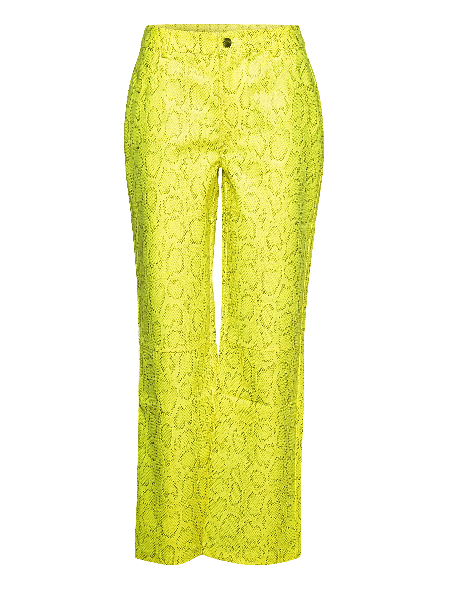 Résumé - PaomiRS Pant - hosen mit weitem bein - neon yellow - 0