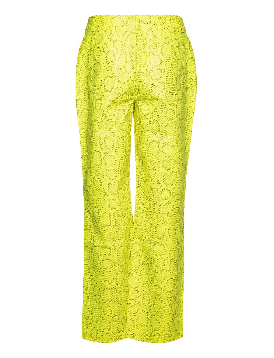 Résumé - PaomiRS Pant - hosen mit weitem bein - neon yellow - 1