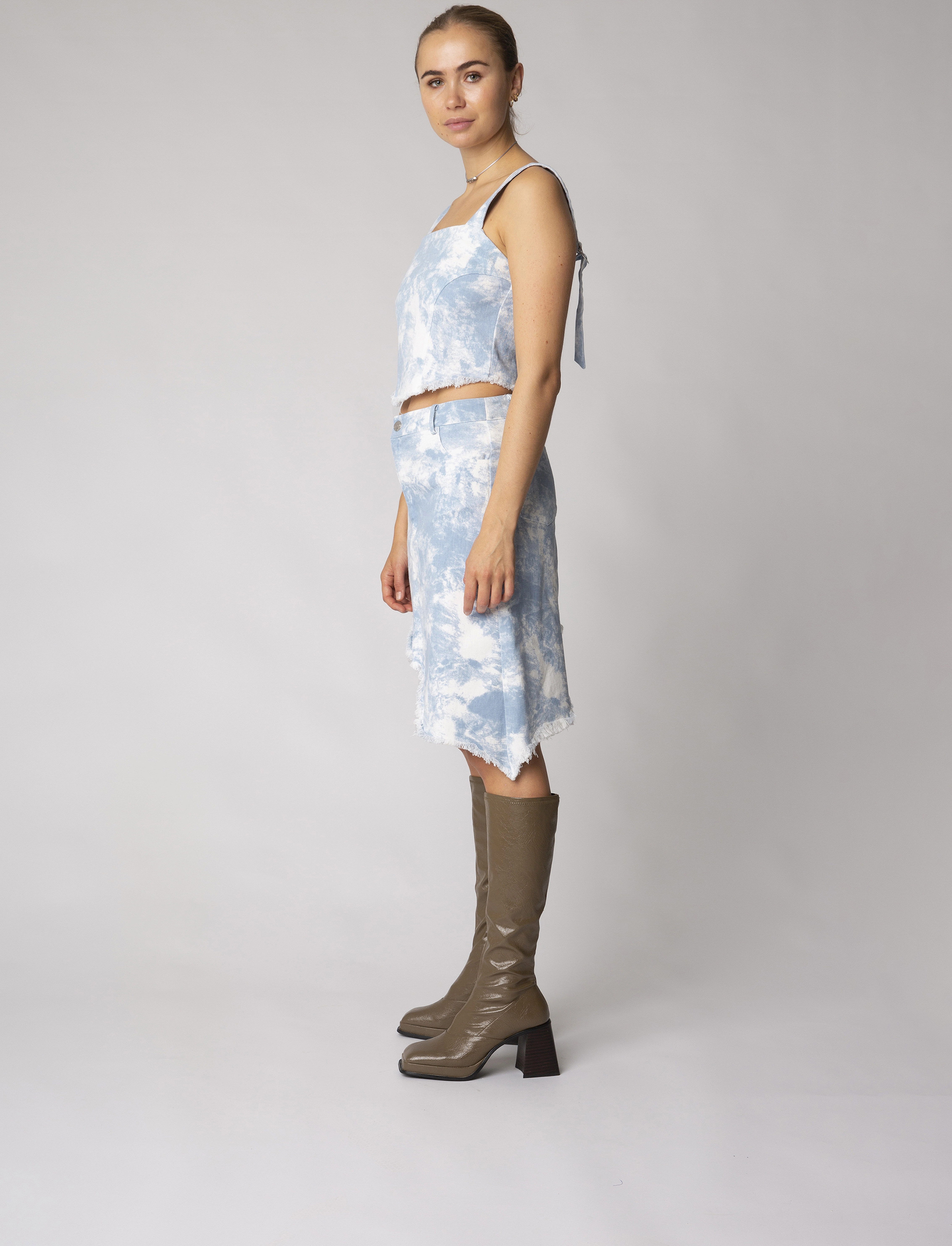 Résumé - SaffaRS Skirt - denimnederdele - sky - 3