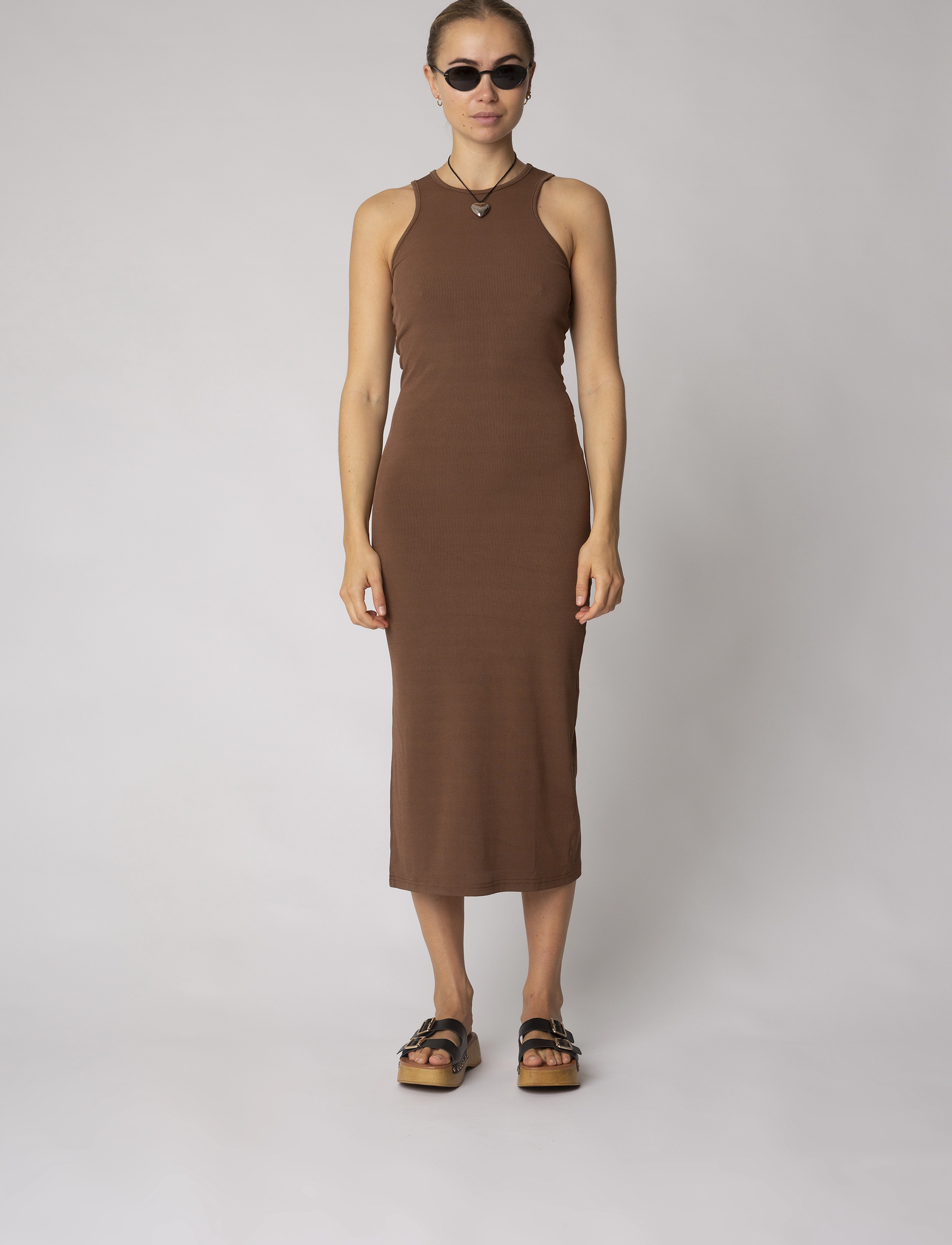 Résumé SapphireRS Dress - Kjoler - BROWN / brown