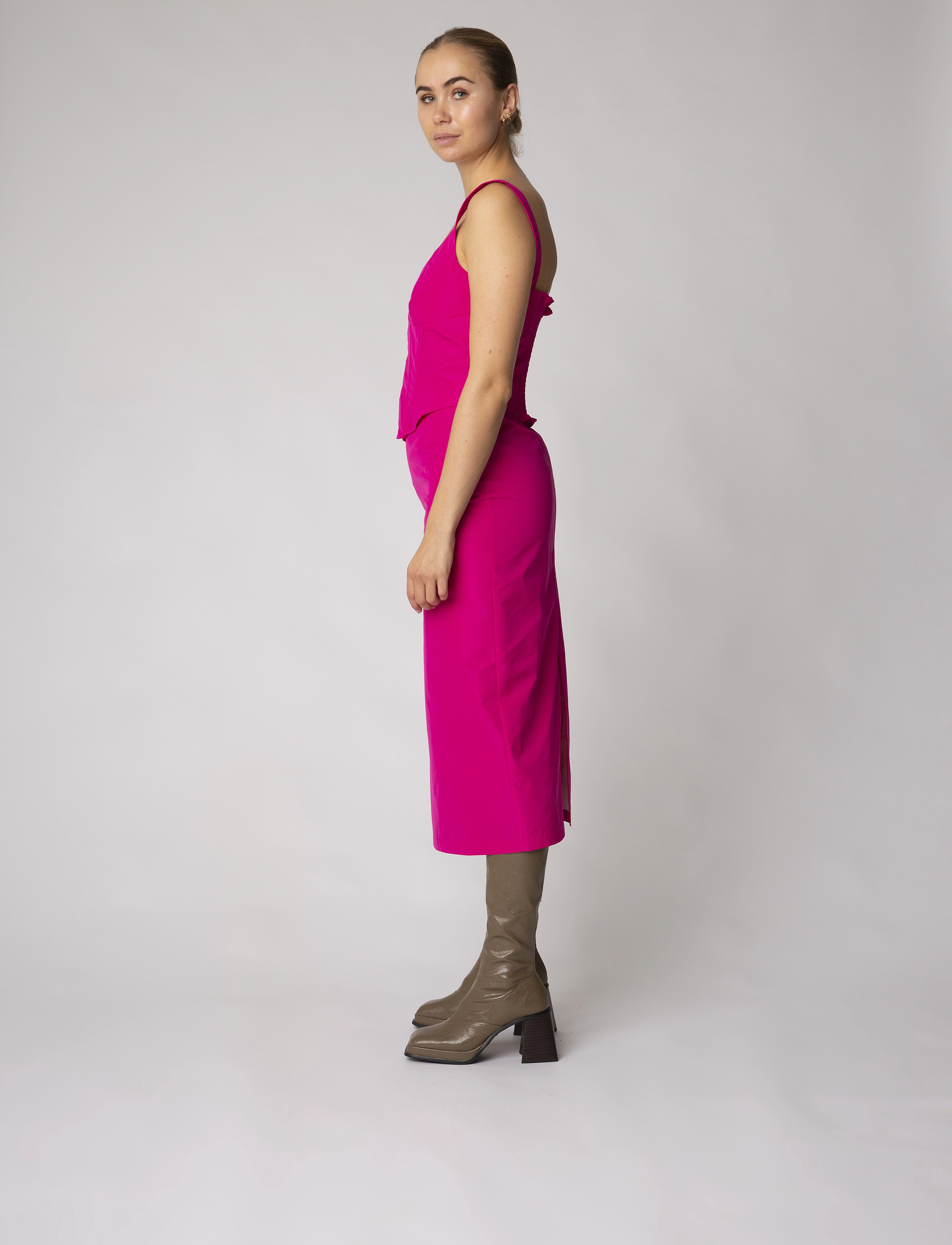 Résumé - SevenRS Skirt - midi nederdele - cosmo pink - 3