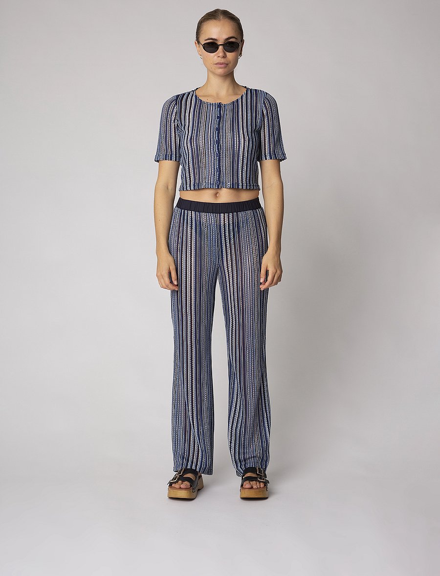 Résumé - SiggyRS Pant - straight leg trousers - navy - 0