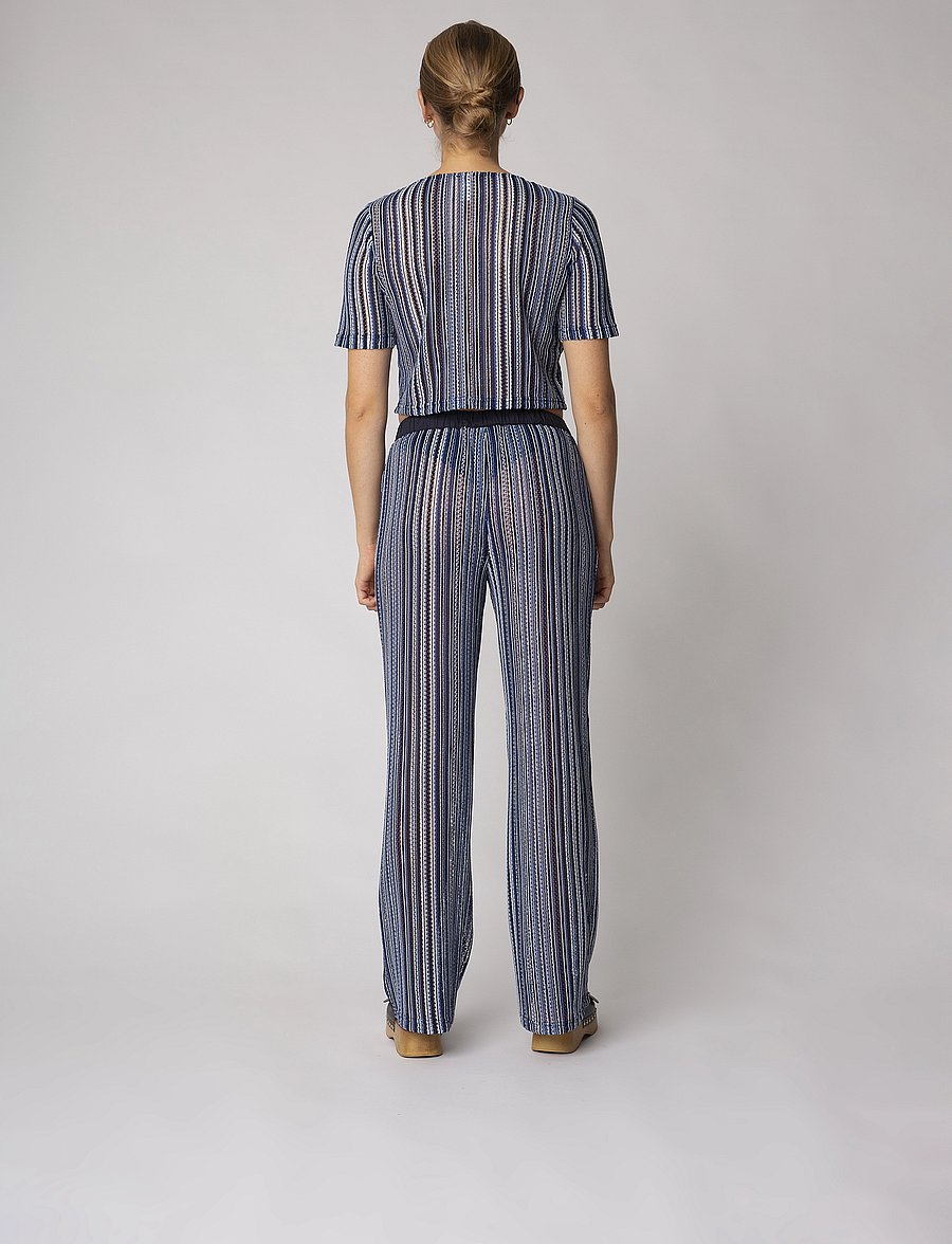 Résumé - SiggyRS Pant - straight leg trousers - navy - 4