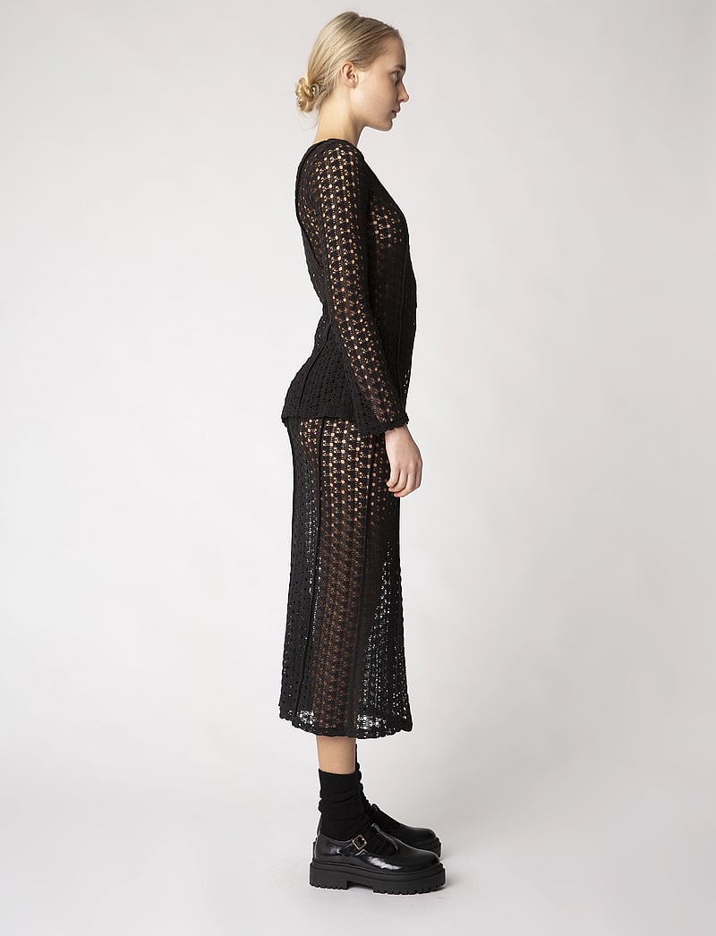 Résumé - TaniyahRS Skirt - strikkede nederdele - black - 4