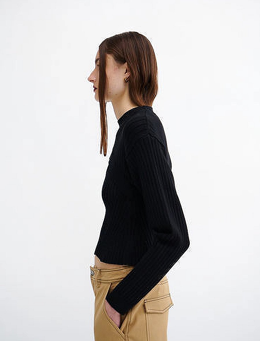 Résumé - VivianRS Knit Blouse - neulepuserot - black - 3