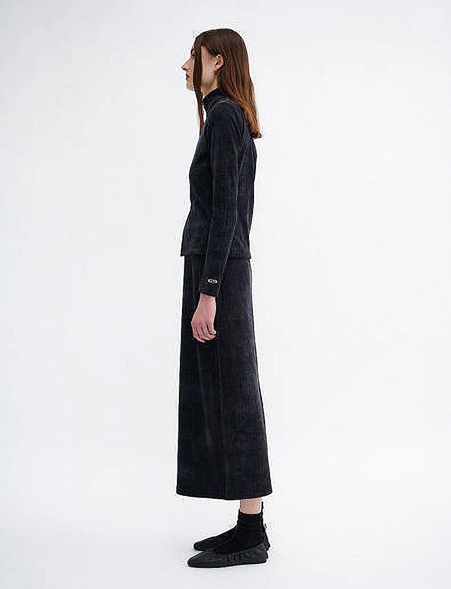Résumé - VivienneRS Skirt - maxi pils - charcoal - 3