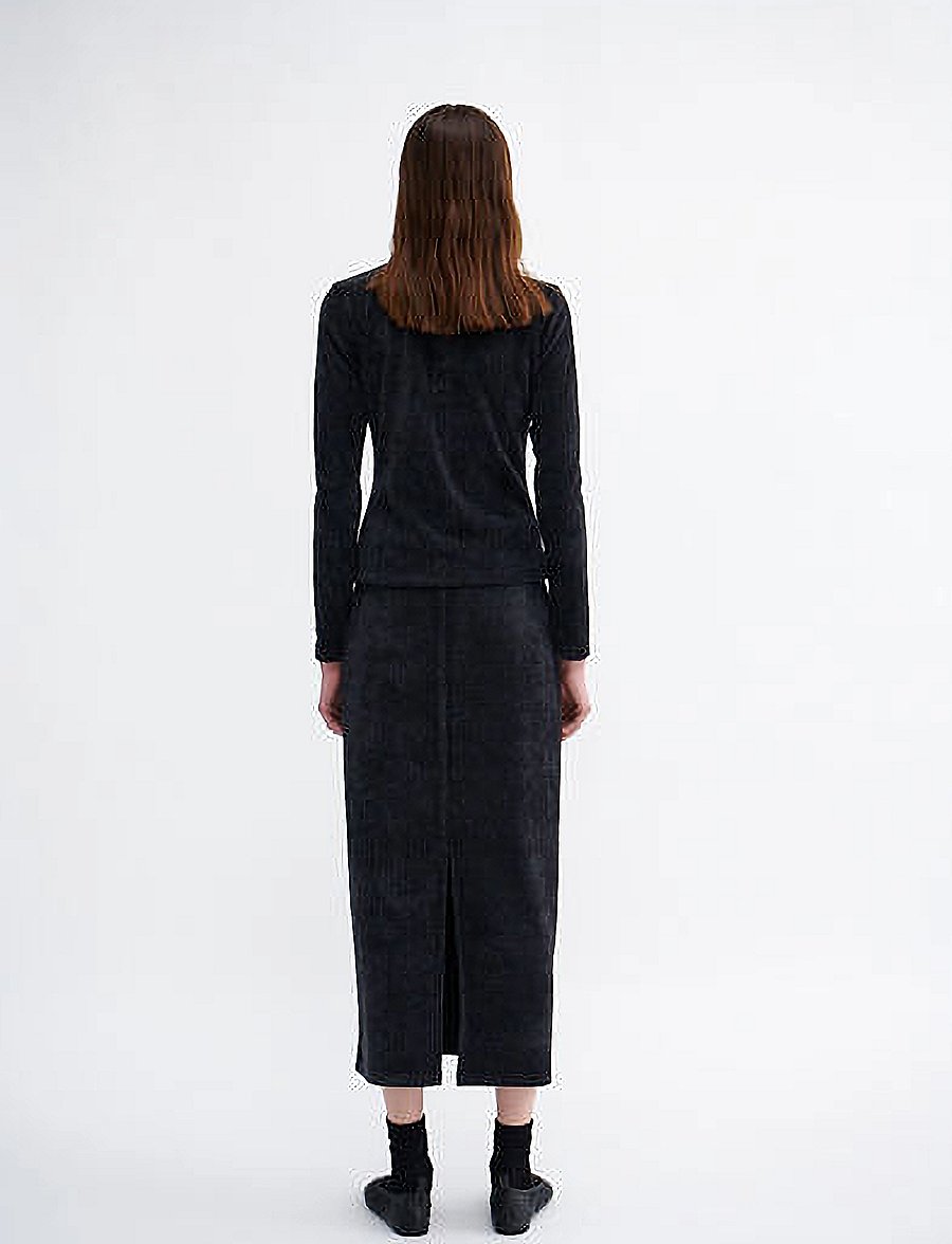 Résumé - VivienneRS Skirt - maxi pils - charcoal - 4