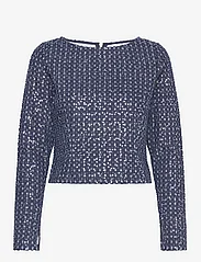Résumé - VamesRS Blouse - long-sleeved blouses - metallic blue - 0