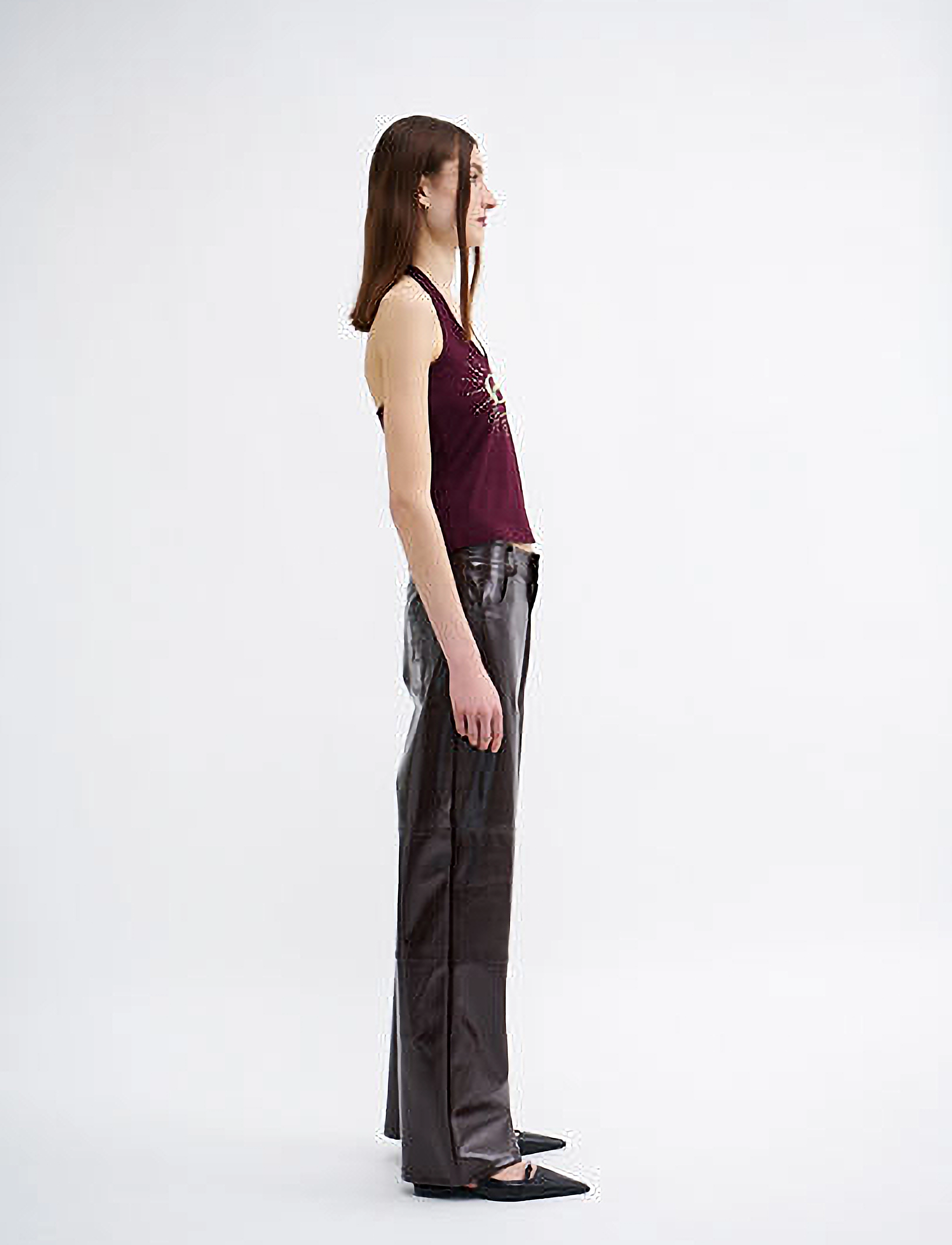 Résumé - VardaRS Pant - skinnbyxor - dark brown - 3