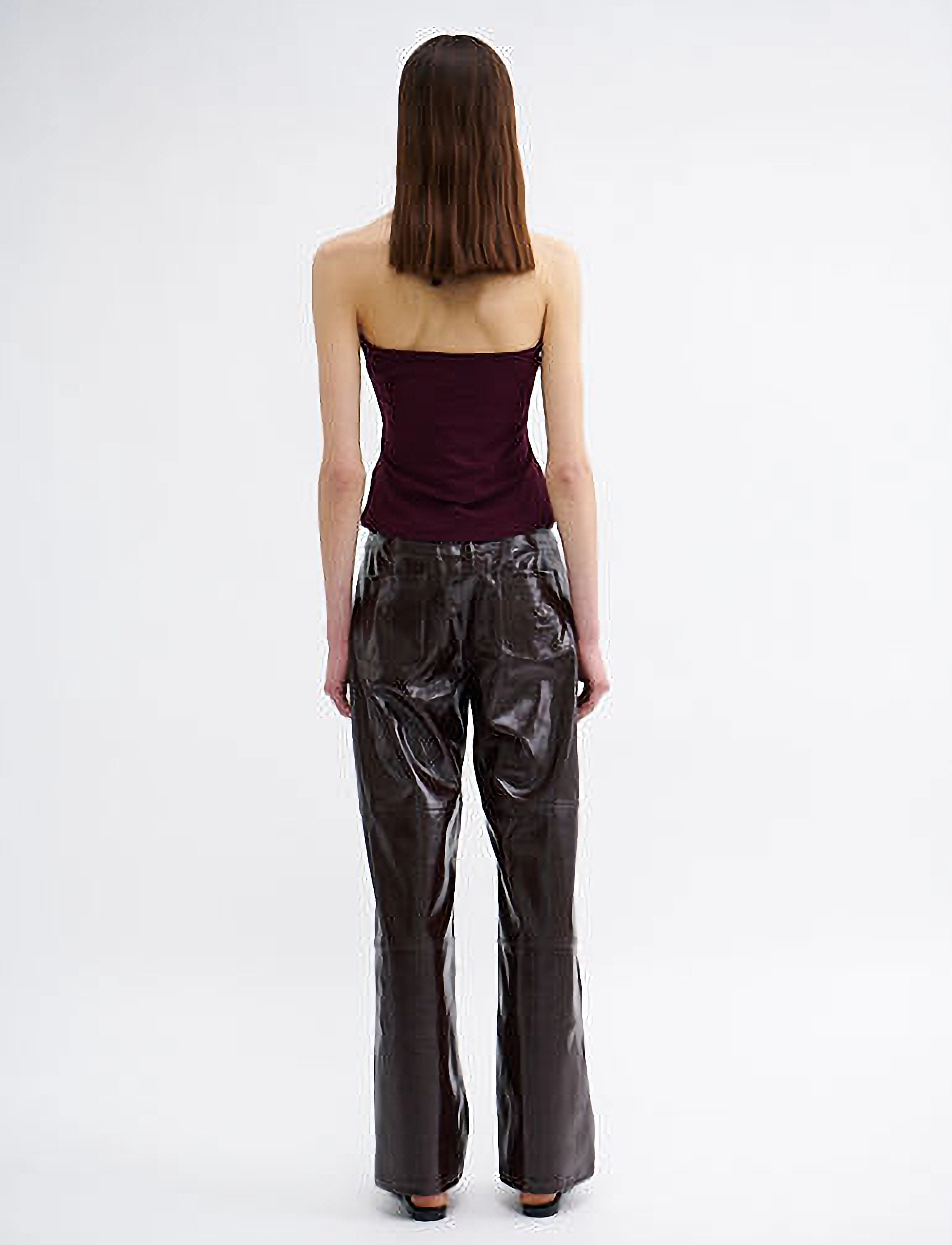 Résumé - VardaRS Pant - skinnbyxor - dark brown - 4