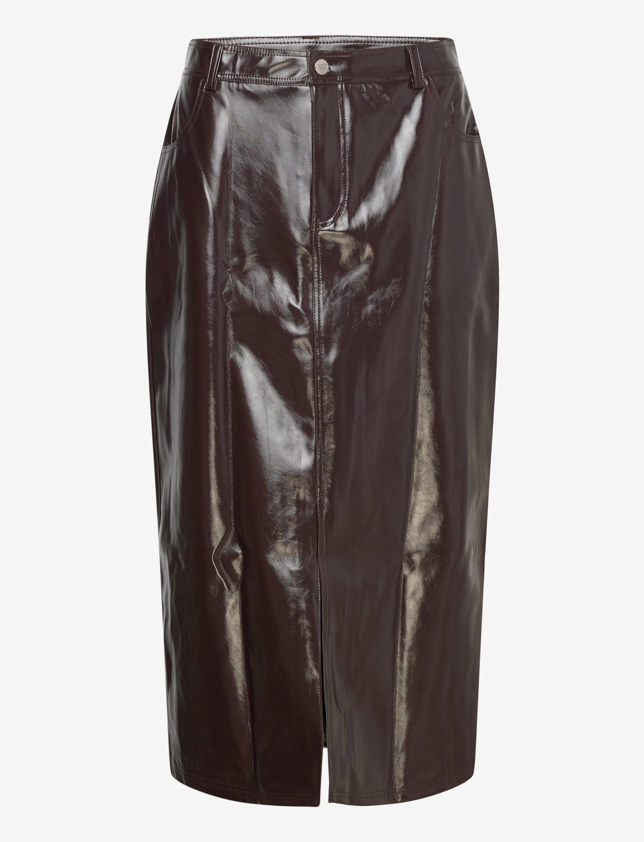 Résumé - VaniRS Skirt - midiseelikud - dark brown - 1