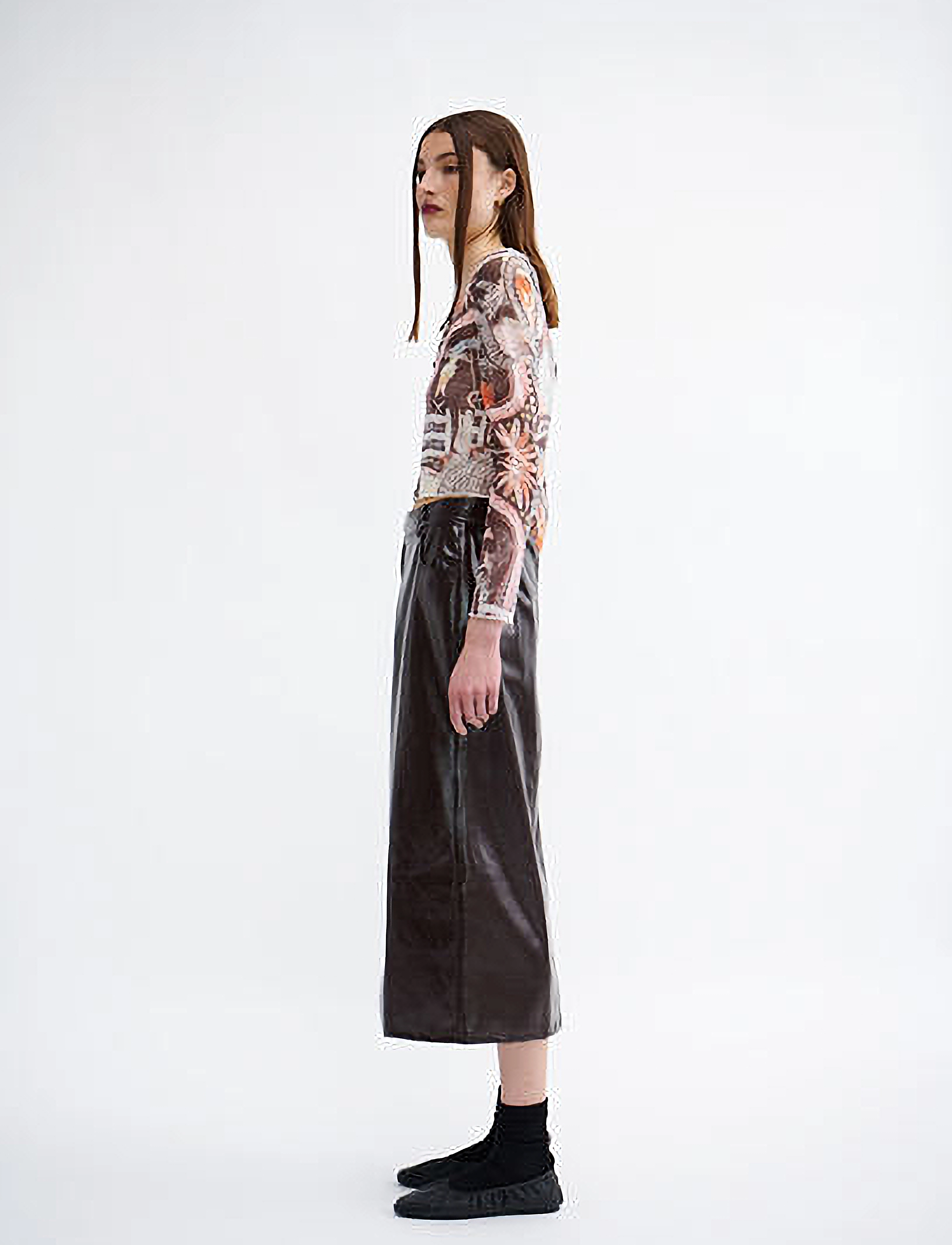 Résumé - VaniRS Skirt - midi-rokken - dark brown - 3
