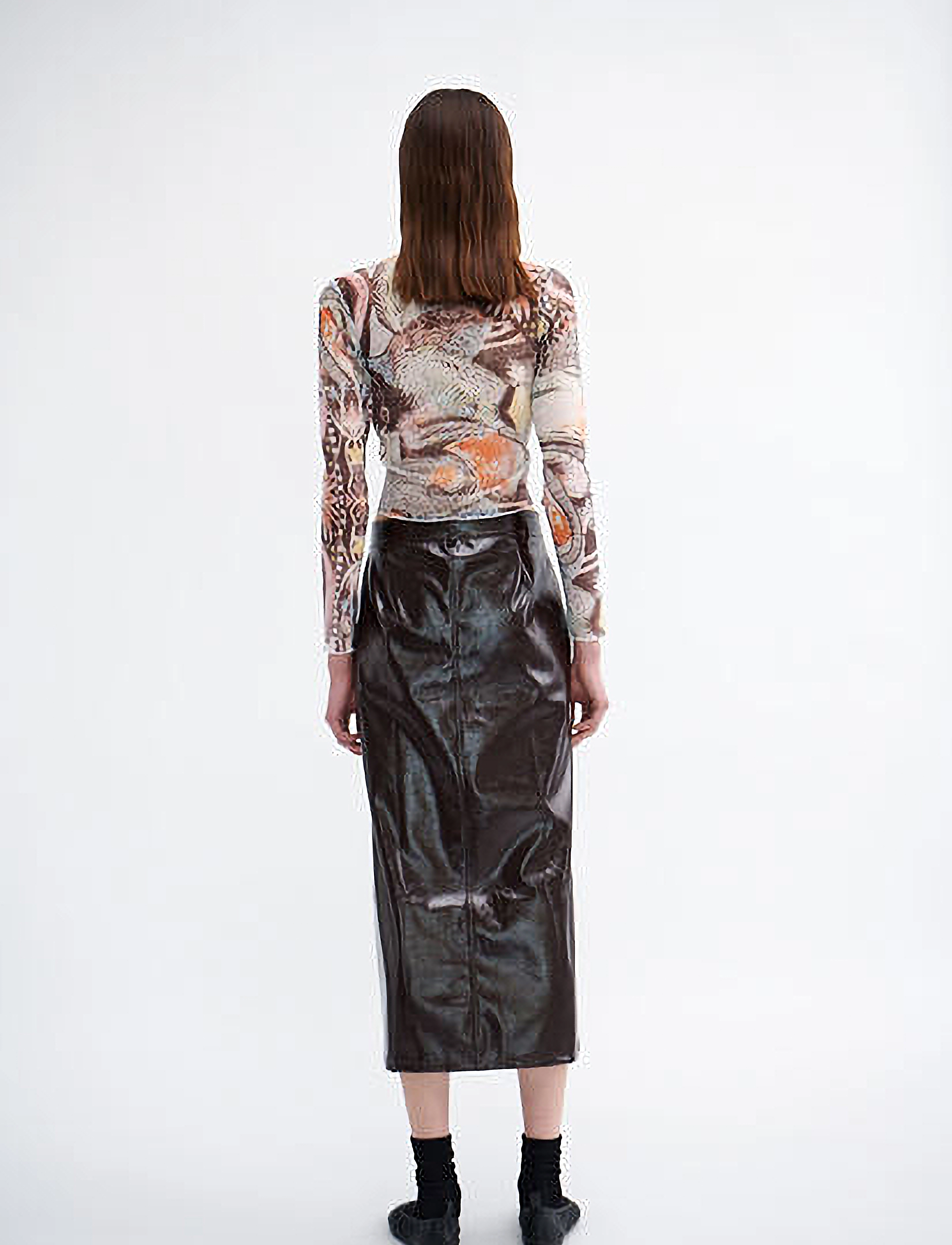 Résumé - VaniRS Skirt - midi-rokken - dark brown - 4