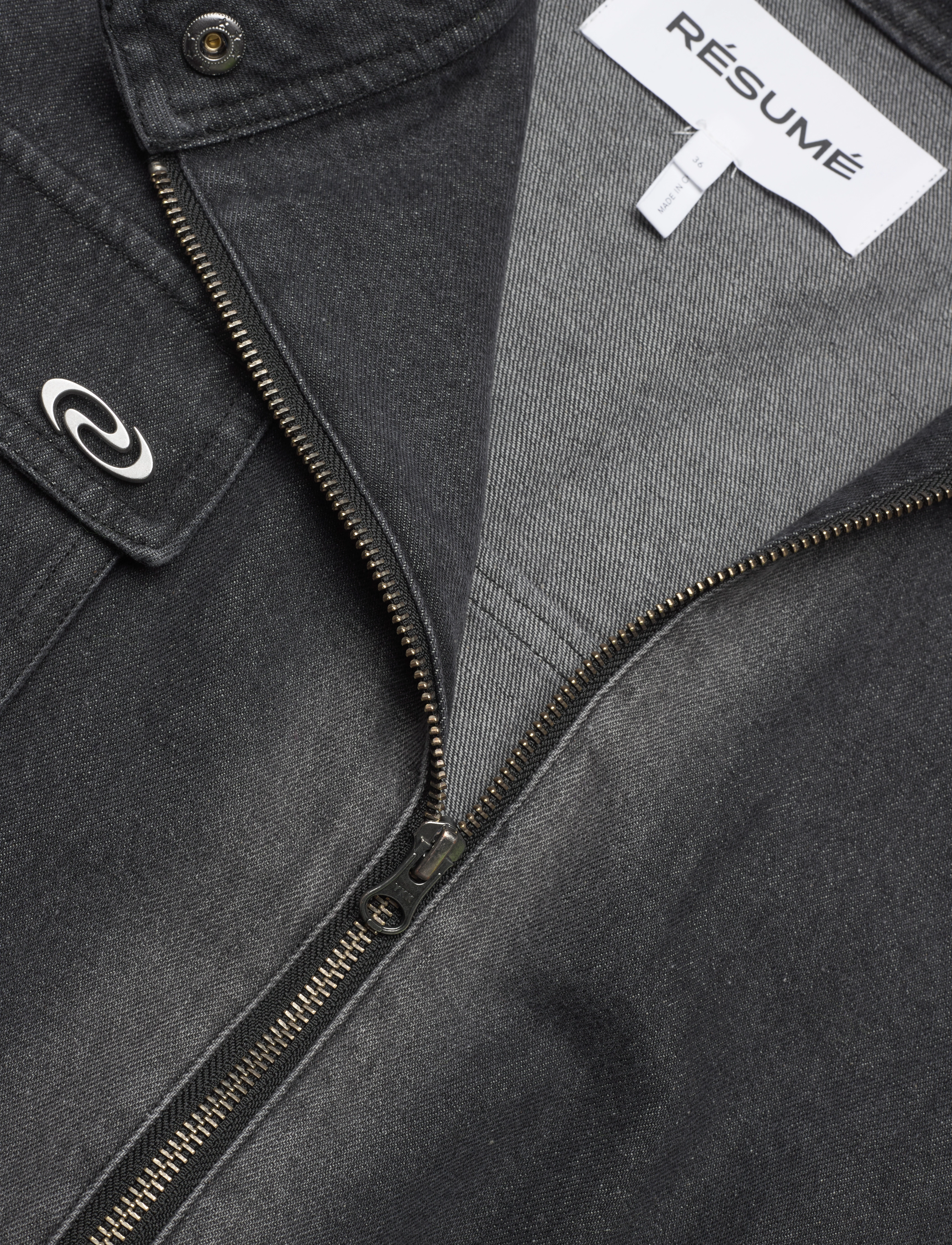 Résumé - AdrianRS Jacket - denim jackets - charcoal - 2