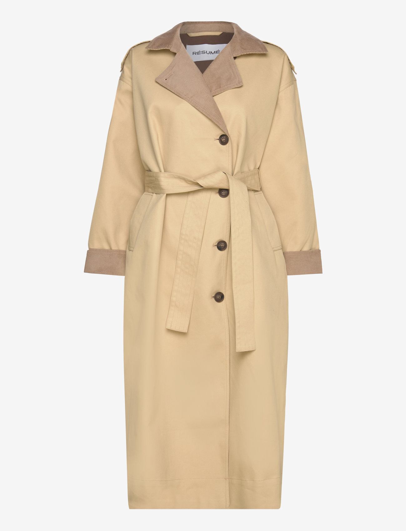 Résumé - AlimaRS Coat - efterårsjakker - sand - 0