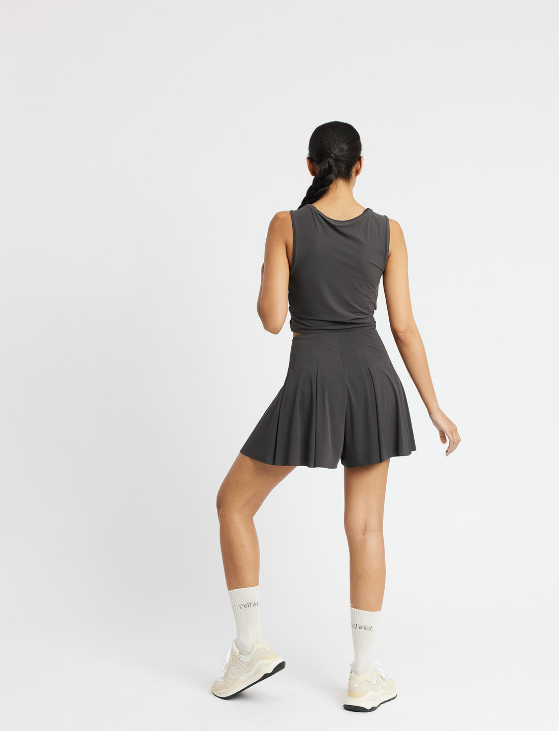 Rethinkit Studios - Wrap Top Athene - crop tops - almost black - 5