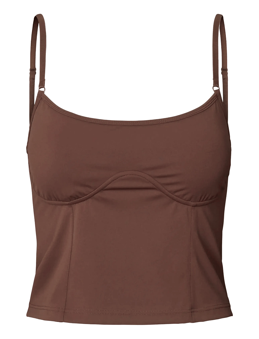 Rethinkit Studios - Butter Soft Top True to body - tank tops - burgundy - 1