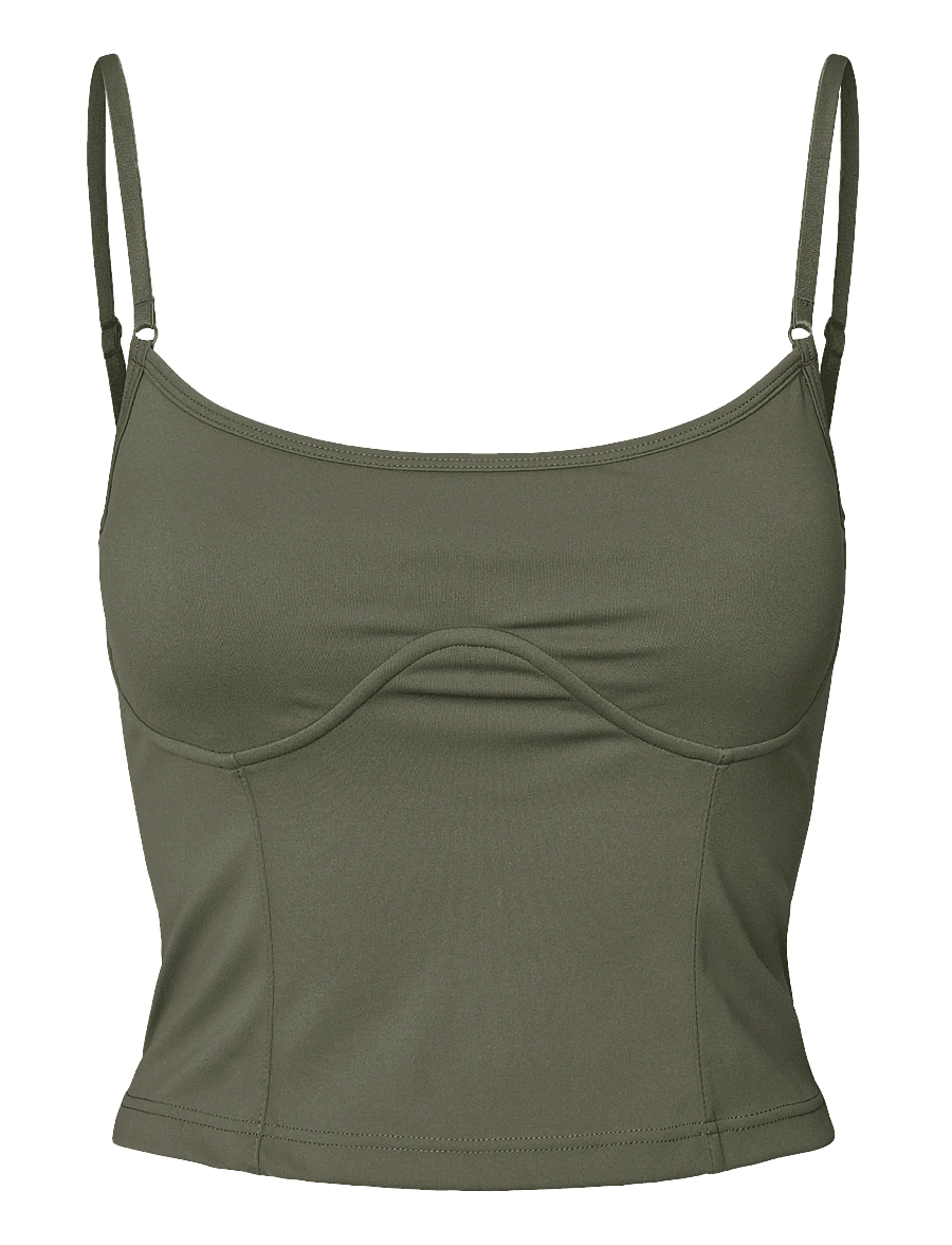 Rethinkit Studios - Butter Soft Top True to body - tank tops - charcoal olive - 0