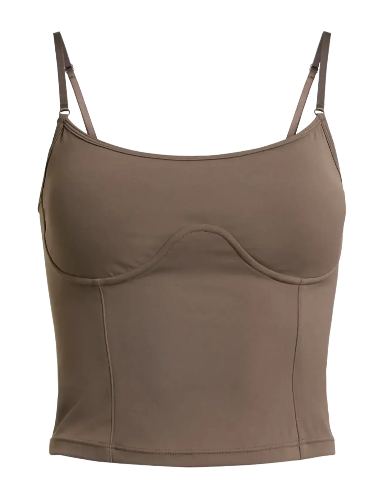 RETHINKIT STUDIOS Butter Soft Oberteil True To Body Braun - M - Damen