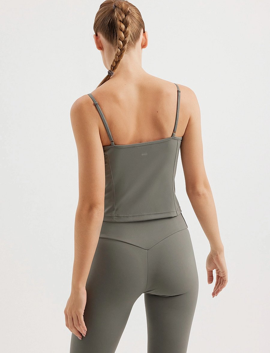Rethinkit Studios - Butter Soft Top True to body - tank tops - smoke olive - 3