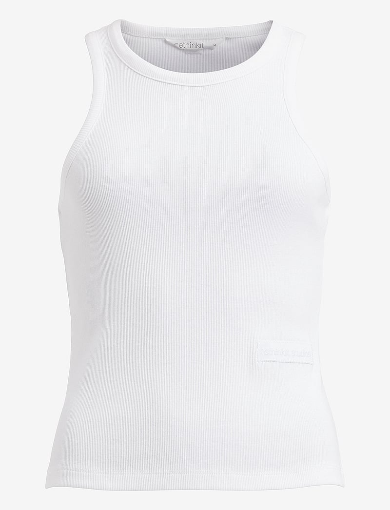 Rethinkit Studios - Soft Rib Top Key - Õlapaeltega pluusid - white - 1