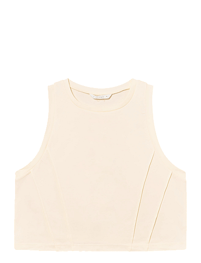 Rethinkit Studios Top Nice - Toppar & T-shirts - ECRU / cream