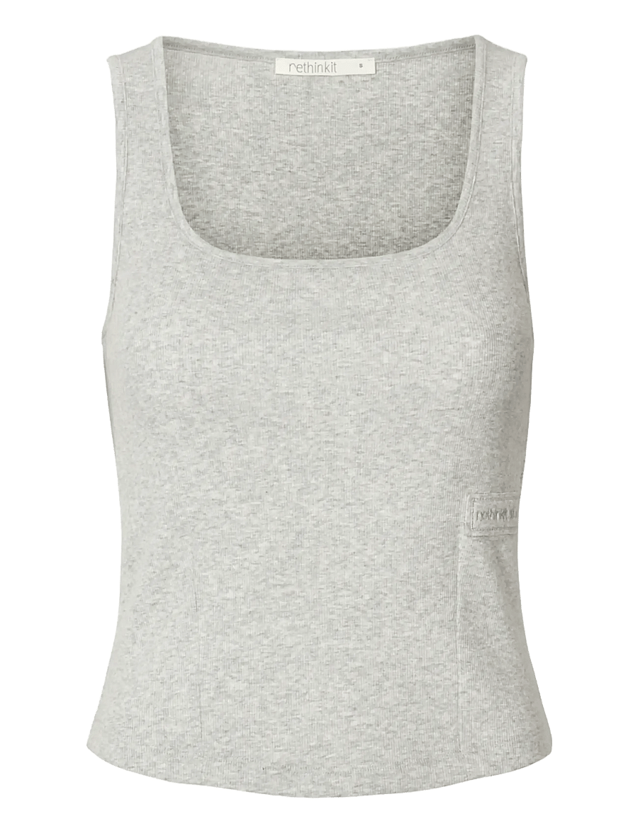 Rethinkit Studios - Elevate short top - topi un t-krekli - grey melange - 1