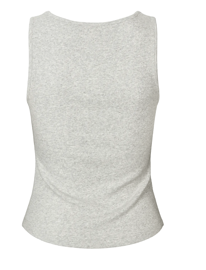 Rethinkit Studios - Elevate short top - toppar & t-shirts - grey melange - 2