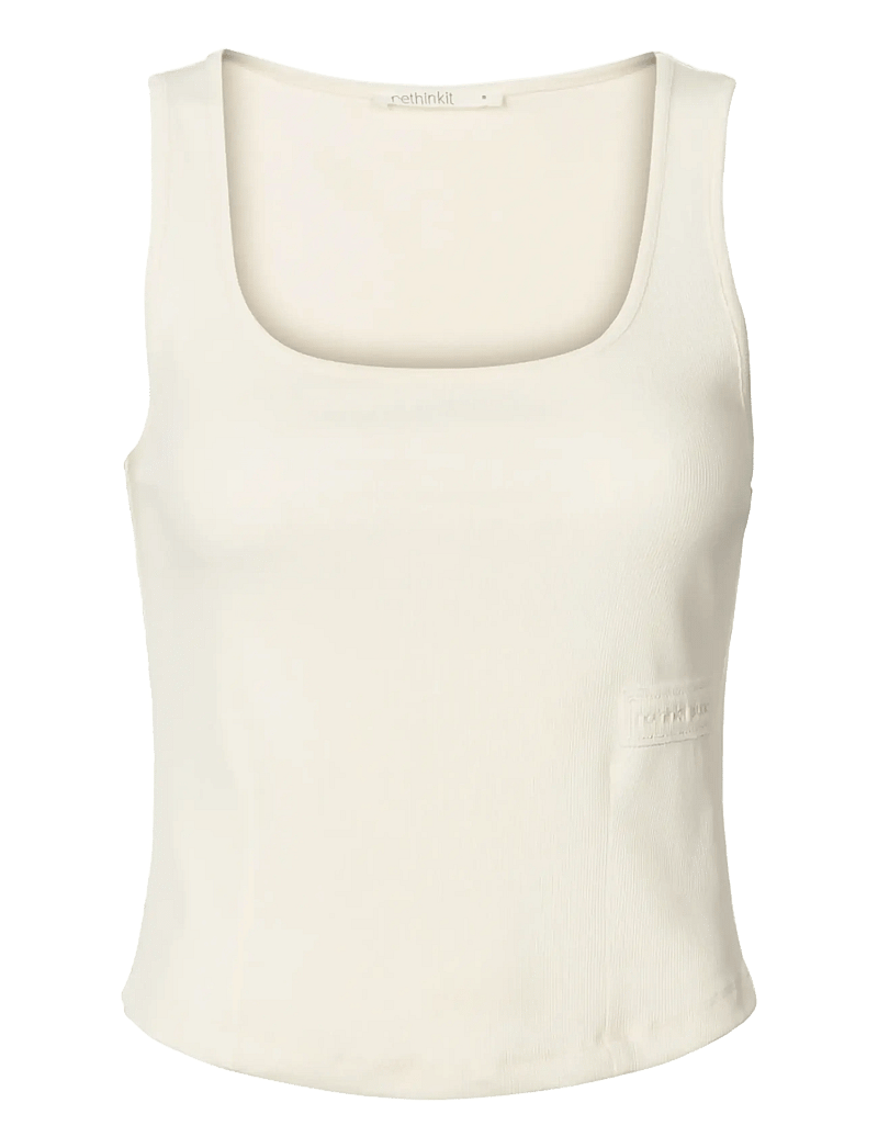 Rethinkit Studios - Elevate short top - toppar & t-shirts - ivory - 1