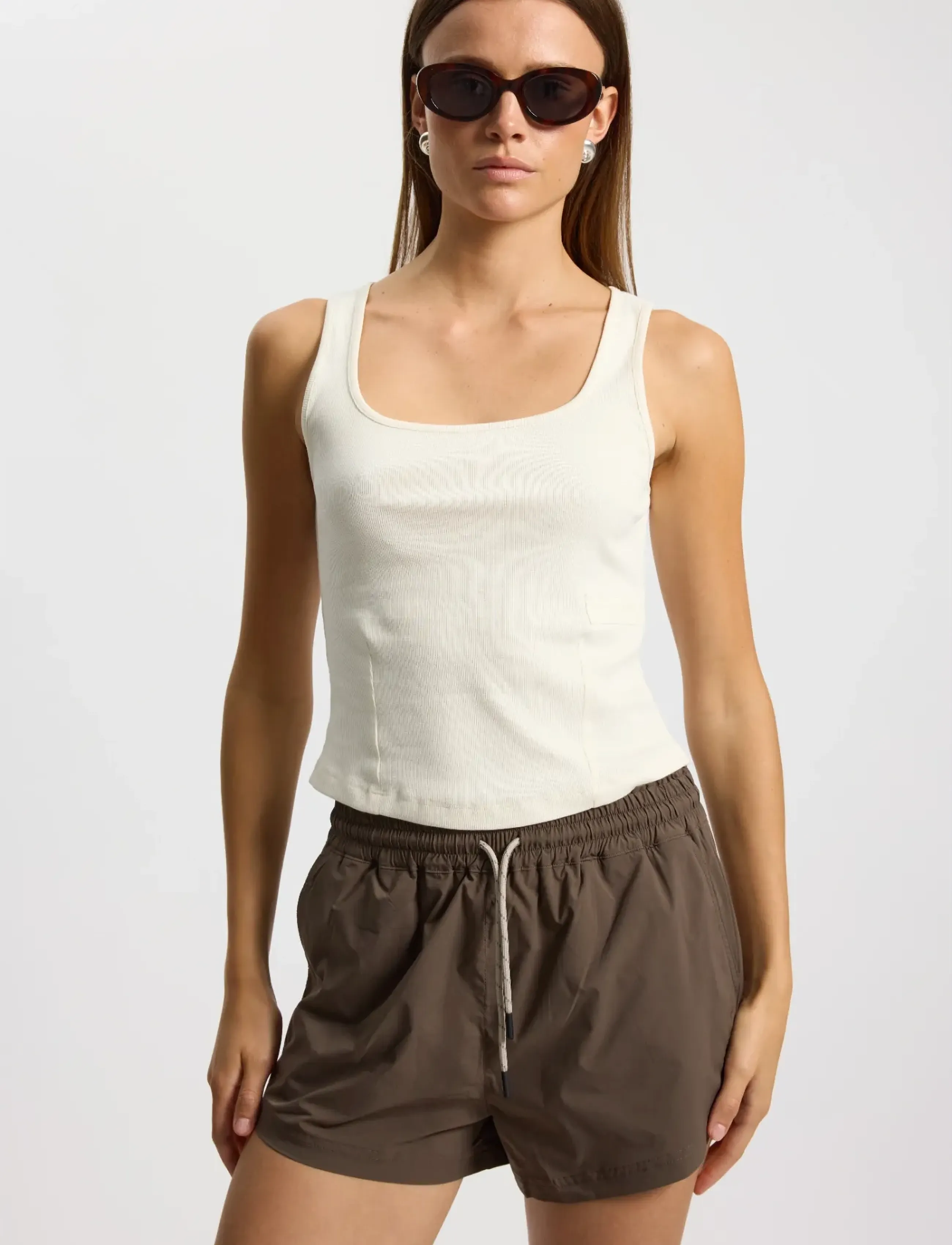 Rethinkit Studios - Elevate short top - tank tops - ivory - 4
