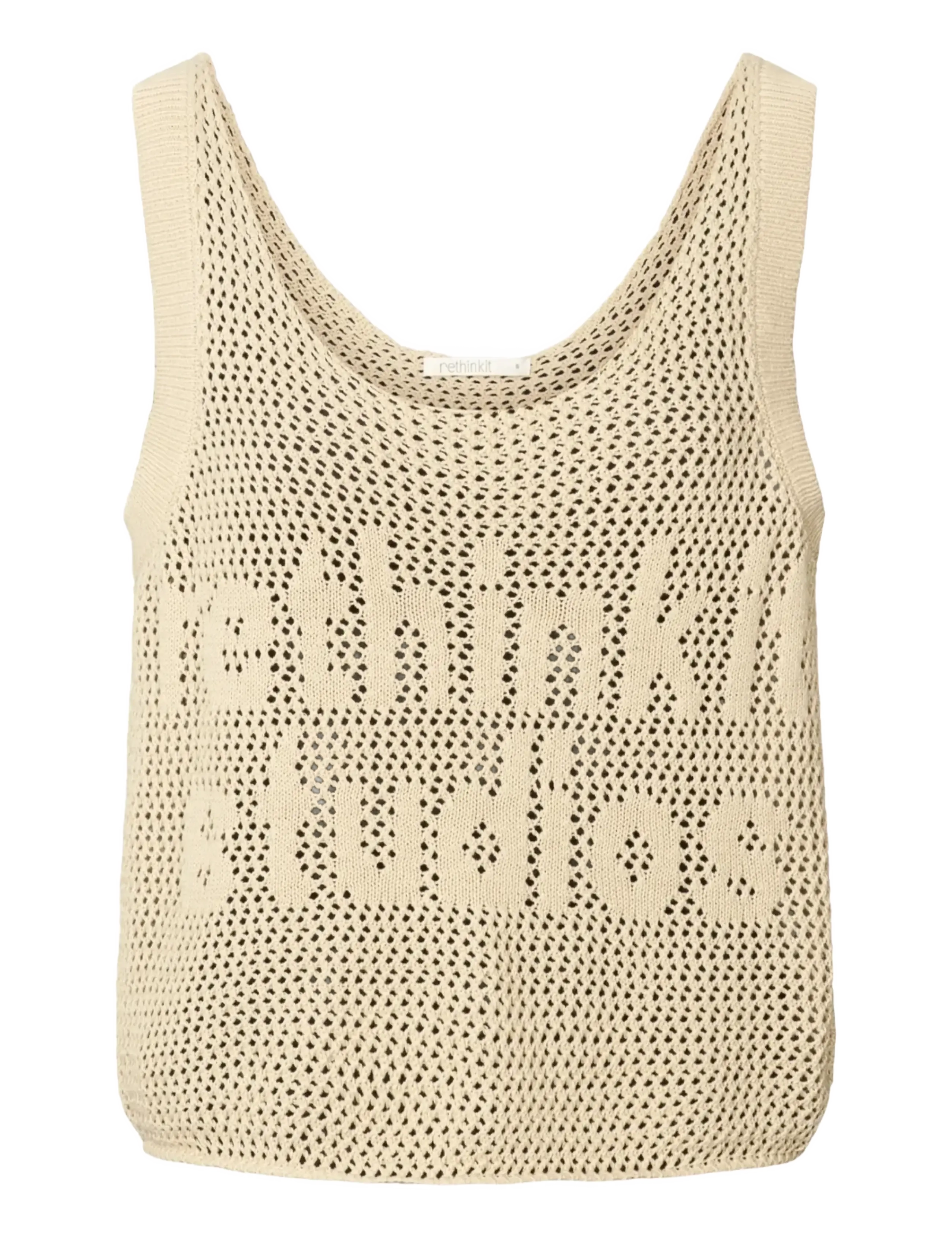 Rethinkit Studios Top Loose Loop - Alussärgid - OYSTER GREY / cream