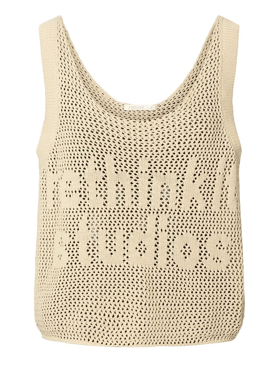 Rethinkit Studios - Top Loose Loop - tank tops - oyster grey - 1