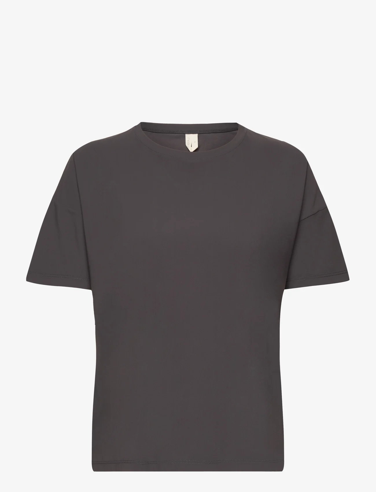 Rethinkit - Vela Loose Tee - t-shirts - almost black - 1