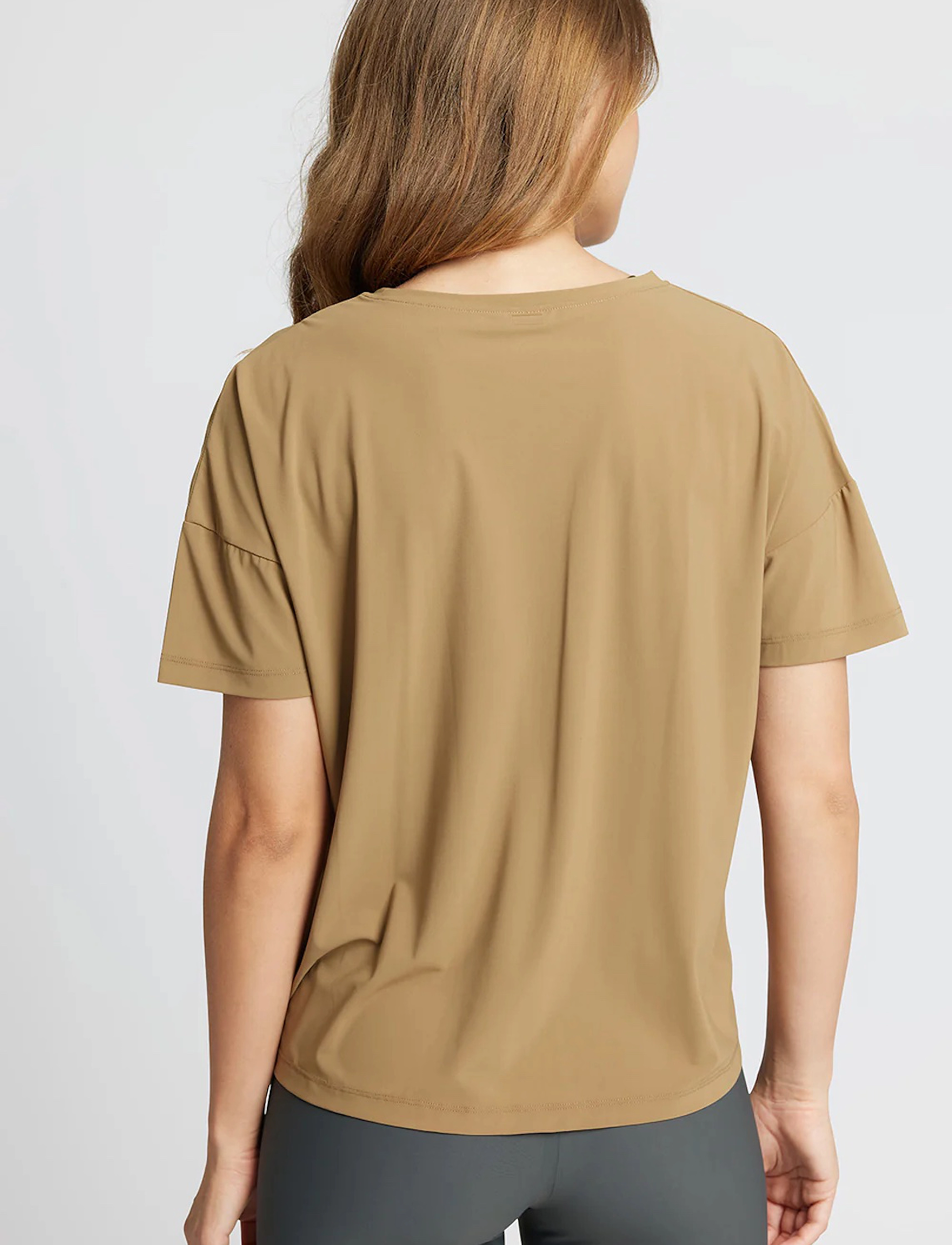 Rethinkit Studios - Vela Loose Tee - t-shirts - golden brown - 3
