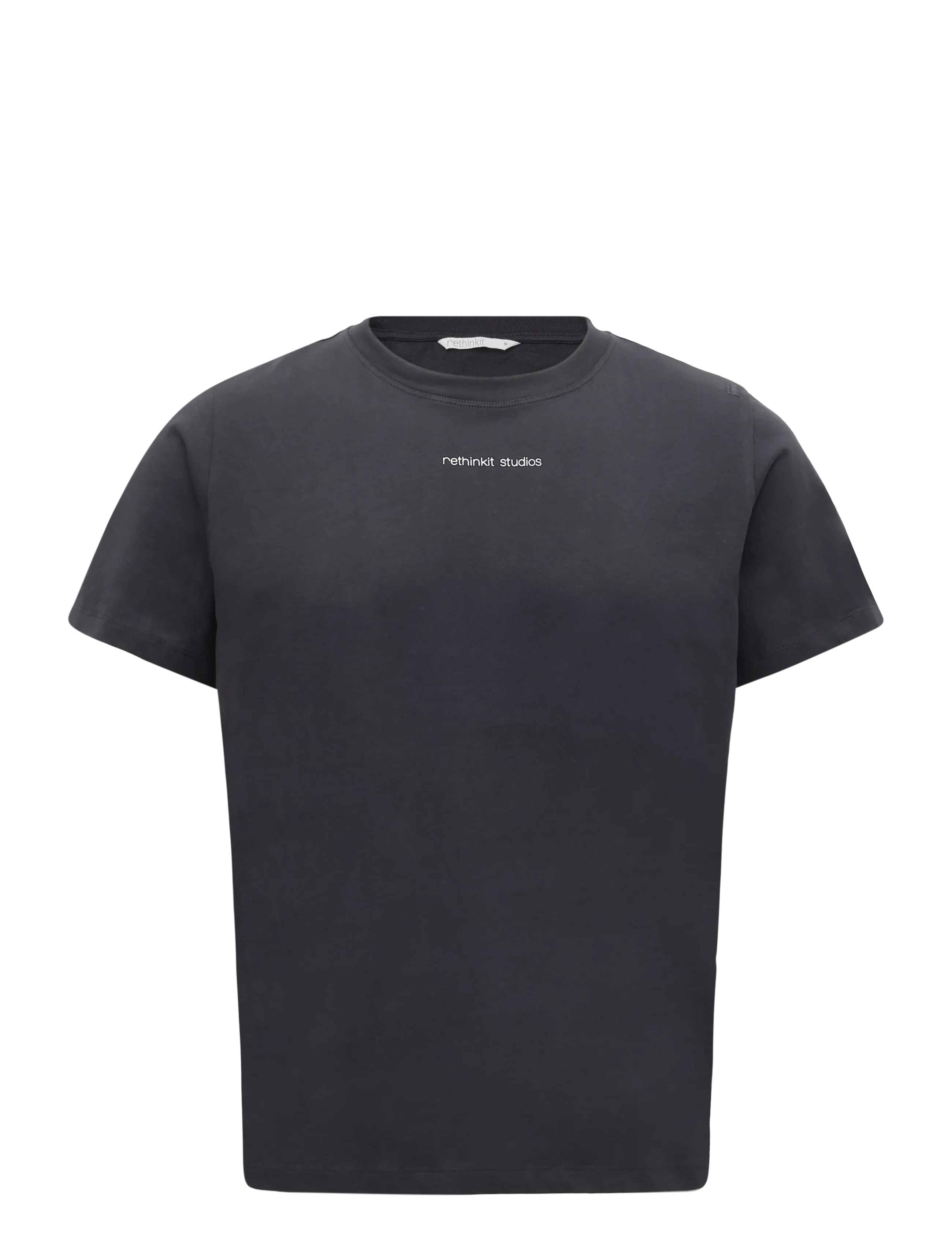 Rethinkit Studios Essential Tee Cadiz - Tøj - ALMOST BLACK / black