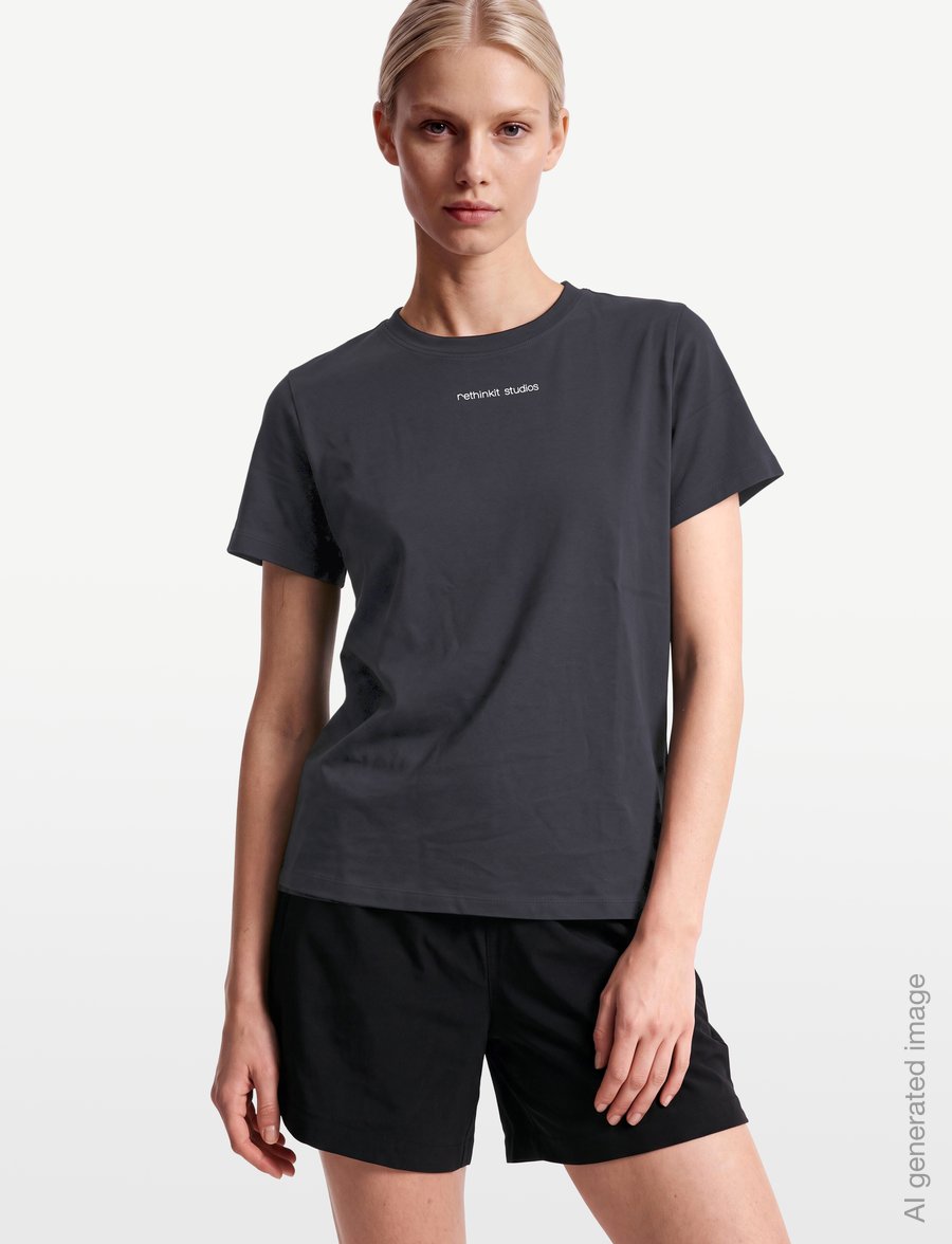 Rethinkit Studios - Essential Tee Cadiz - t-shirts - almost black - 3
