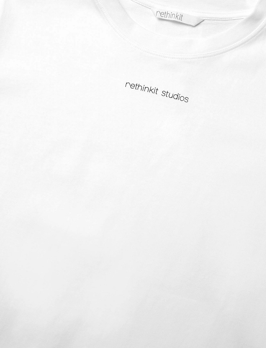 Rethinkit Studios - Essential Tee Cadiz - alussärgid ja t-särgid - white - 2