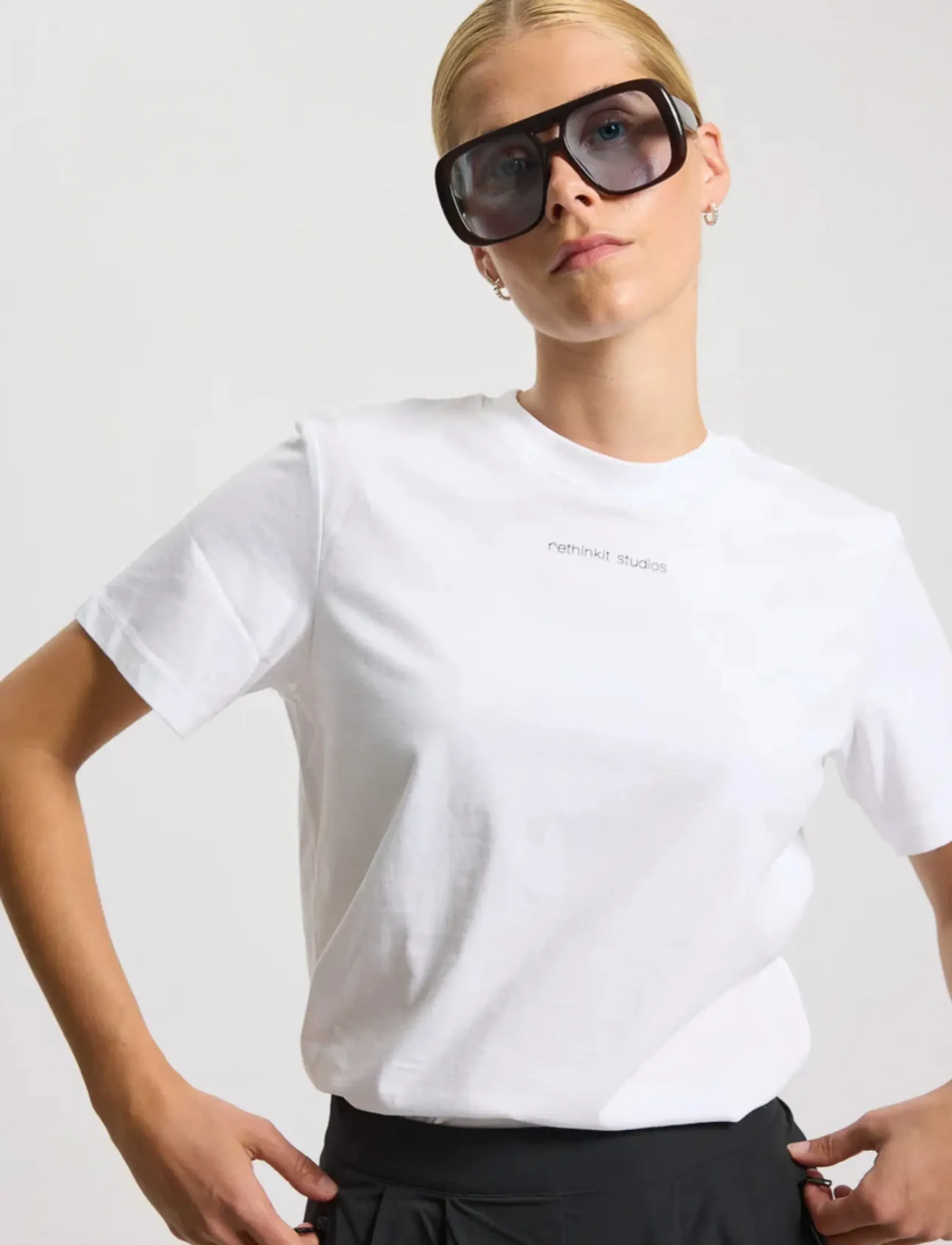 Rethinkit Studios Essential Tee Cadiz, Kvinder, Essentiel T-Shirt, Hvid, Str: XS