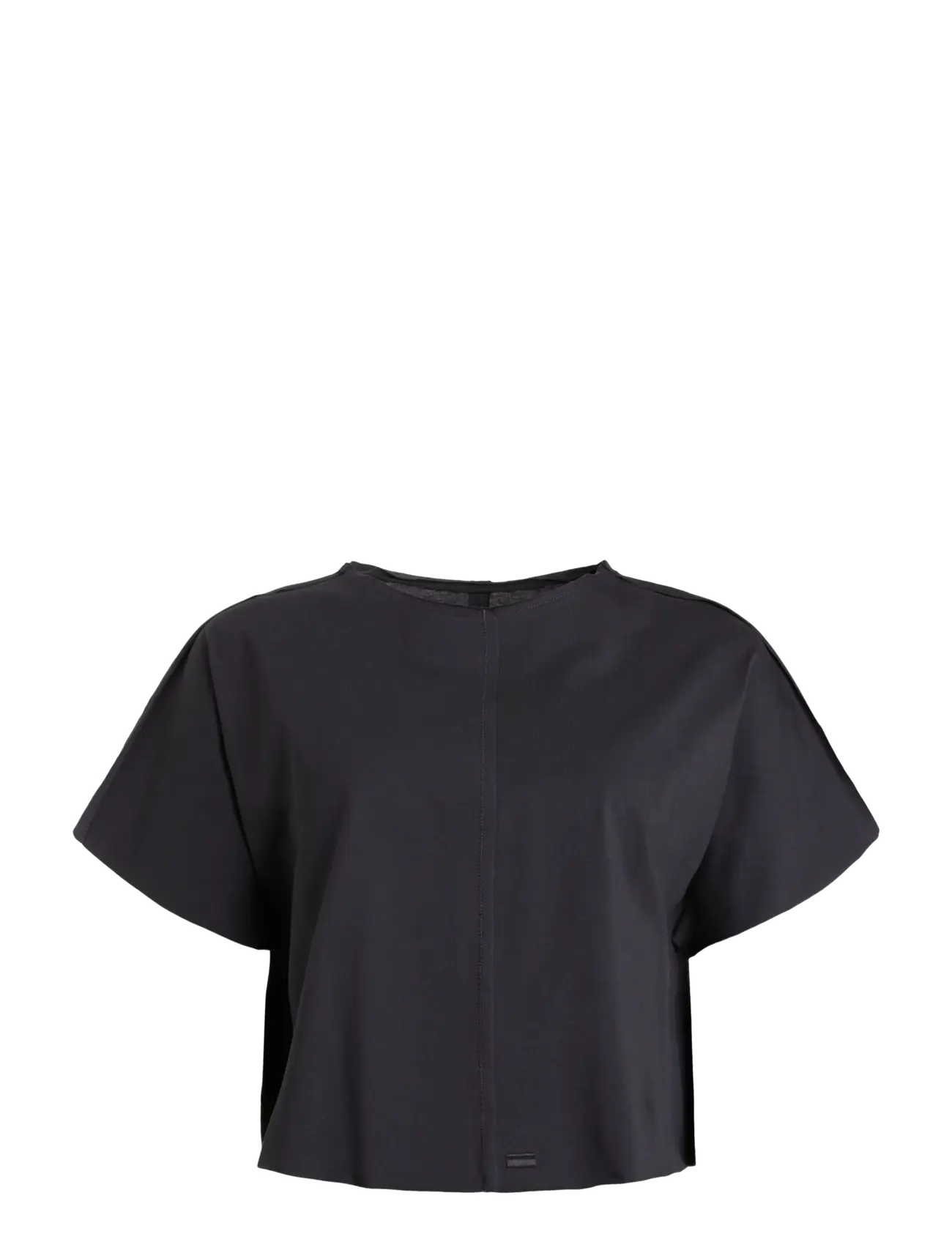 Tee Short Raw Edges Caen - ALMOST BLACK