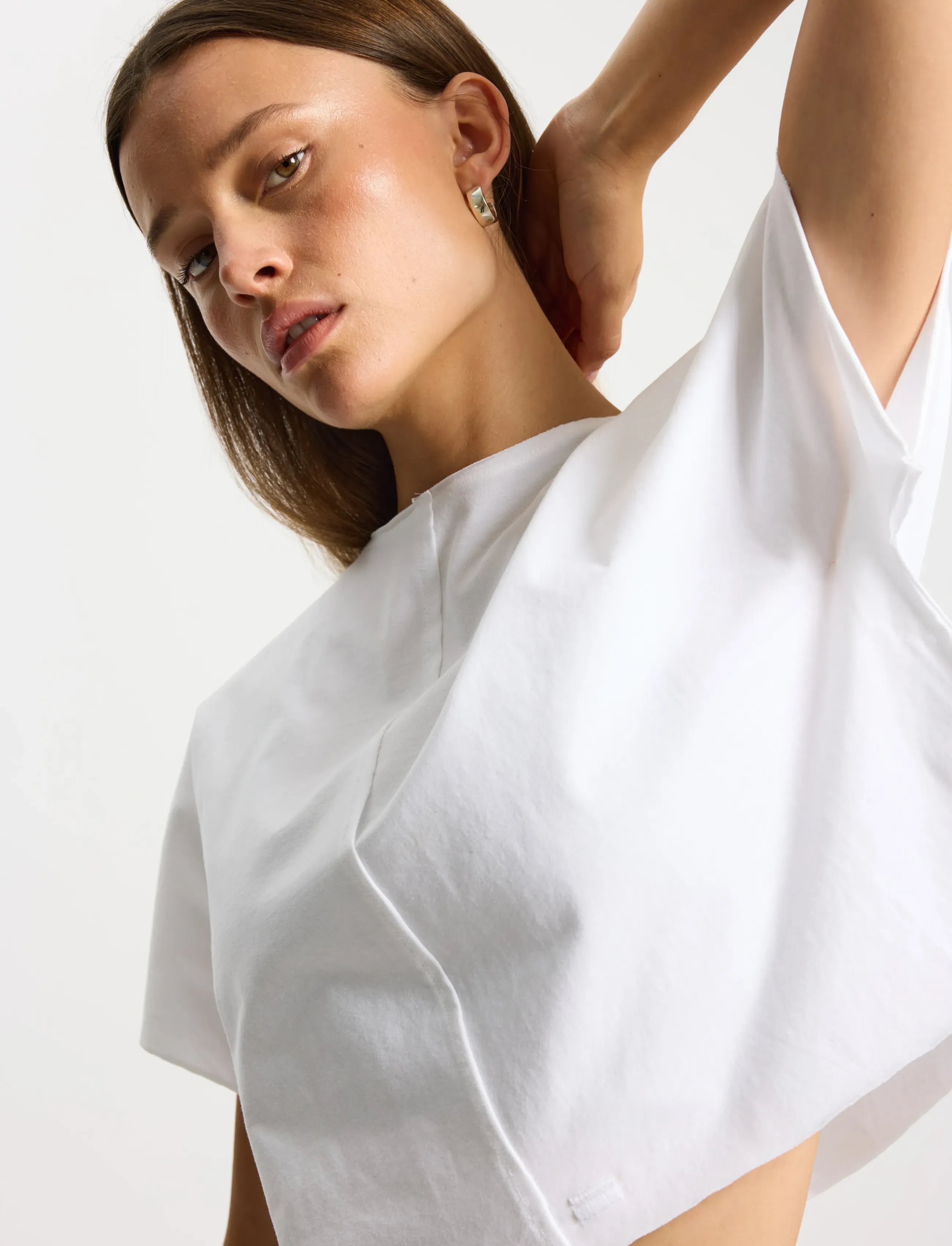 Rethinkit Studios - Tee Short Raw Edges Caen - spordisärgid - white - 3