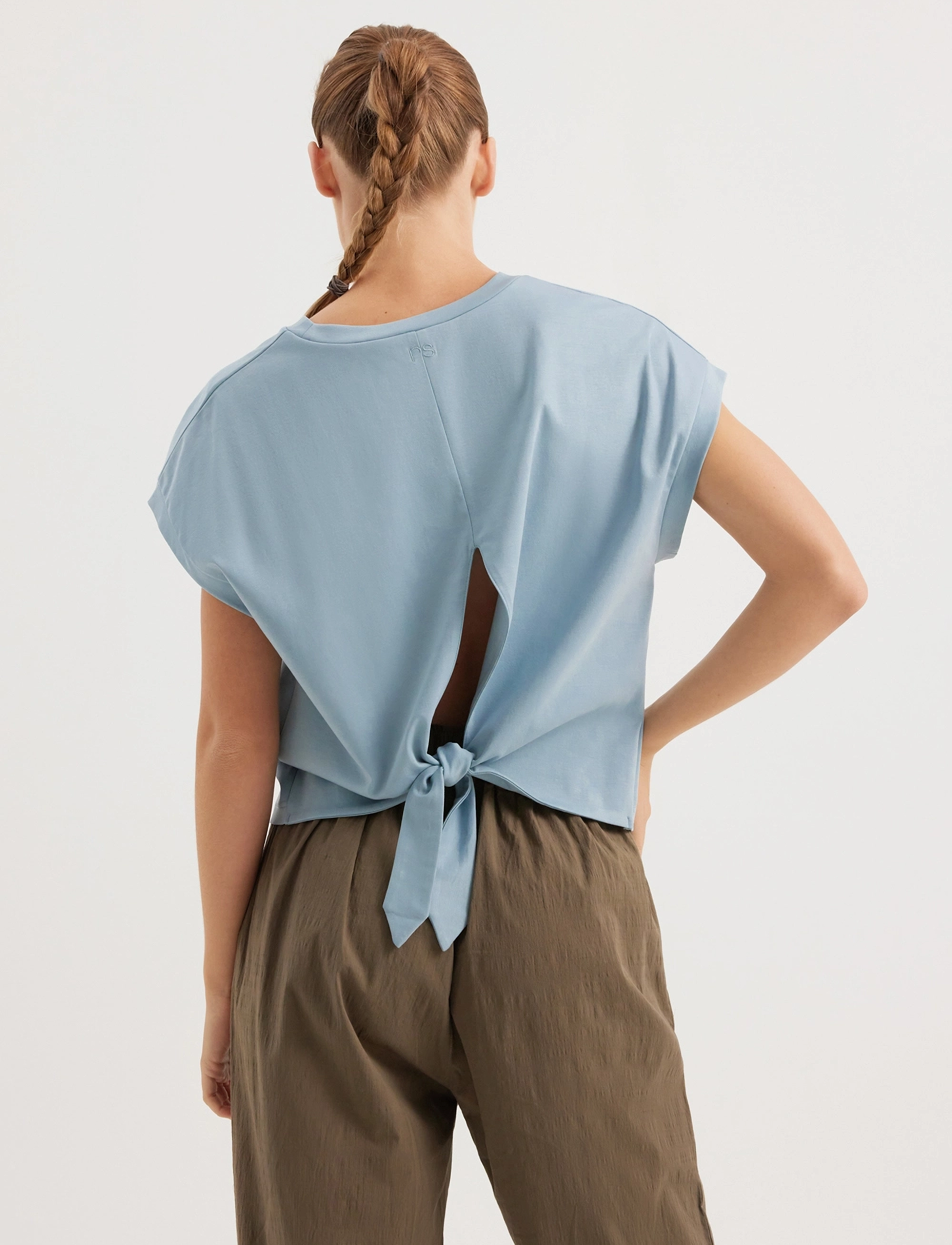 Rethinkit Studios - Top Tie Nice - sports tops - frozen blue - 3