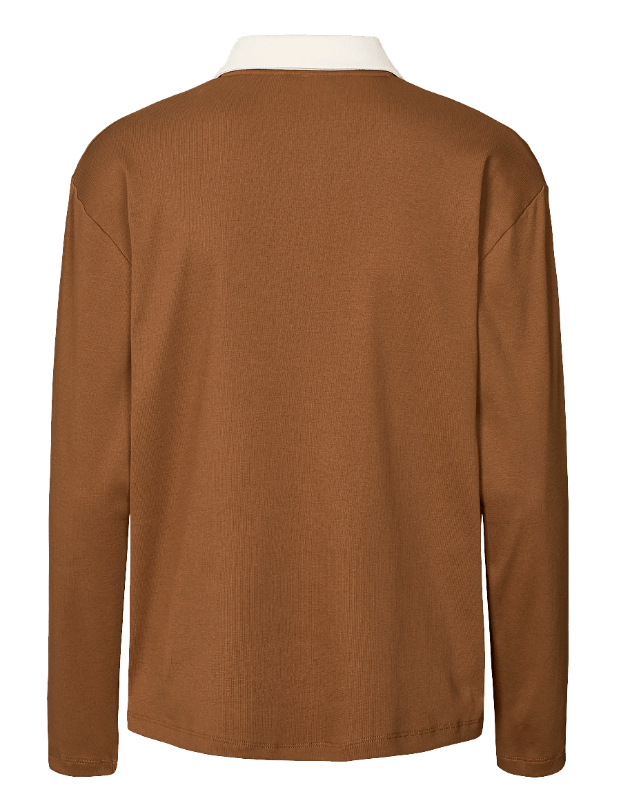 Rethinkit Studios - Rib Polo LS Elevate - dachshund brown - 1